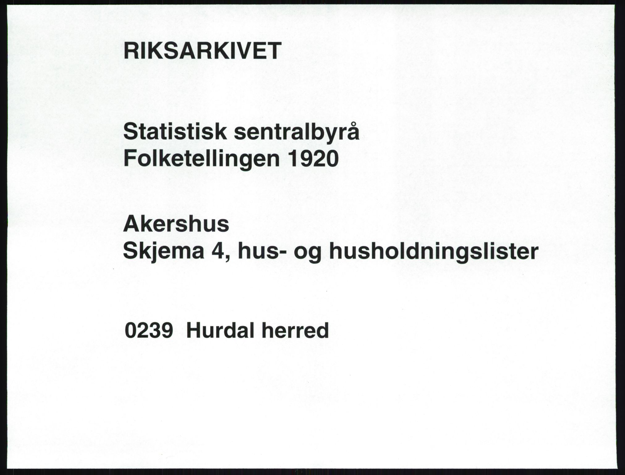 SAO, 1920 census for Hurdal, 1920, p. 26