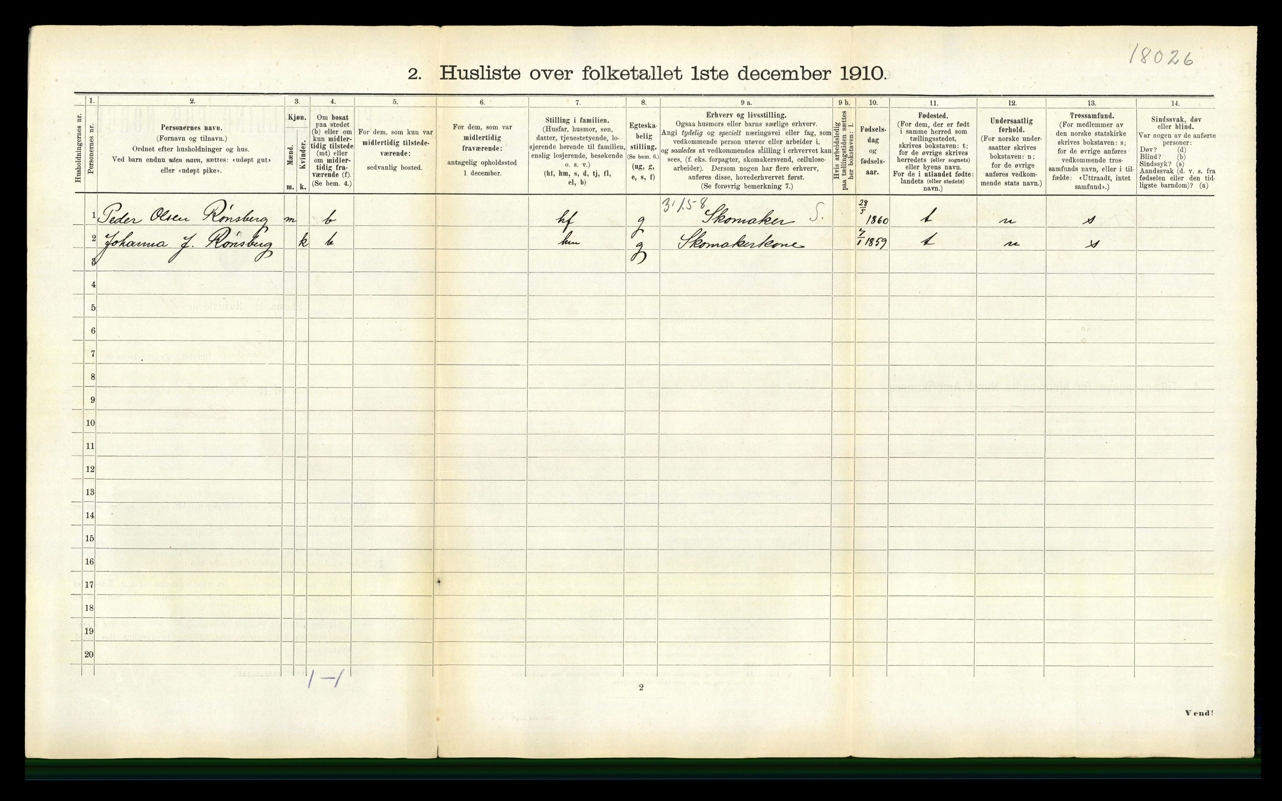 RA, 1910 census for Selbu, 1910, p. 993