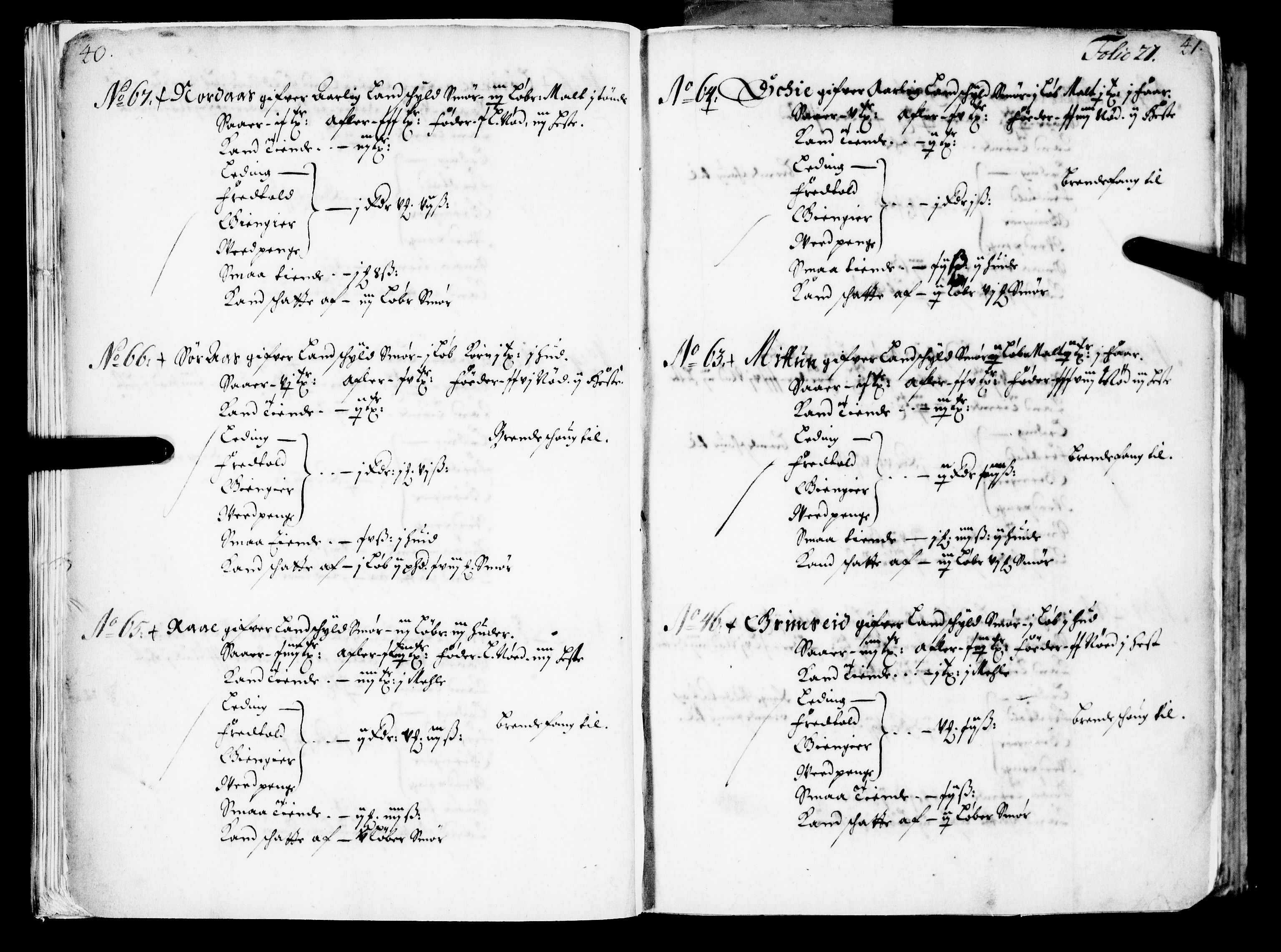 Rentekammeret inntil 1814, Realistisk ordnet avdeling, RA/EA-4070/N/Nb/Nba/L0039: Nordhordland fogderi, 1667, p. 20b-21a