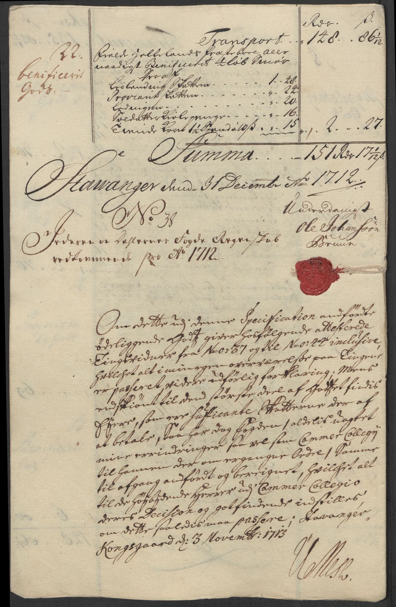 Rentekammeret inntil 1814, Reviderte regnskaper, Fogderegnskap, RA/EA-4092/R46/L2737: Fogderegnskap Jæren og Dalane, 1712, p. 285