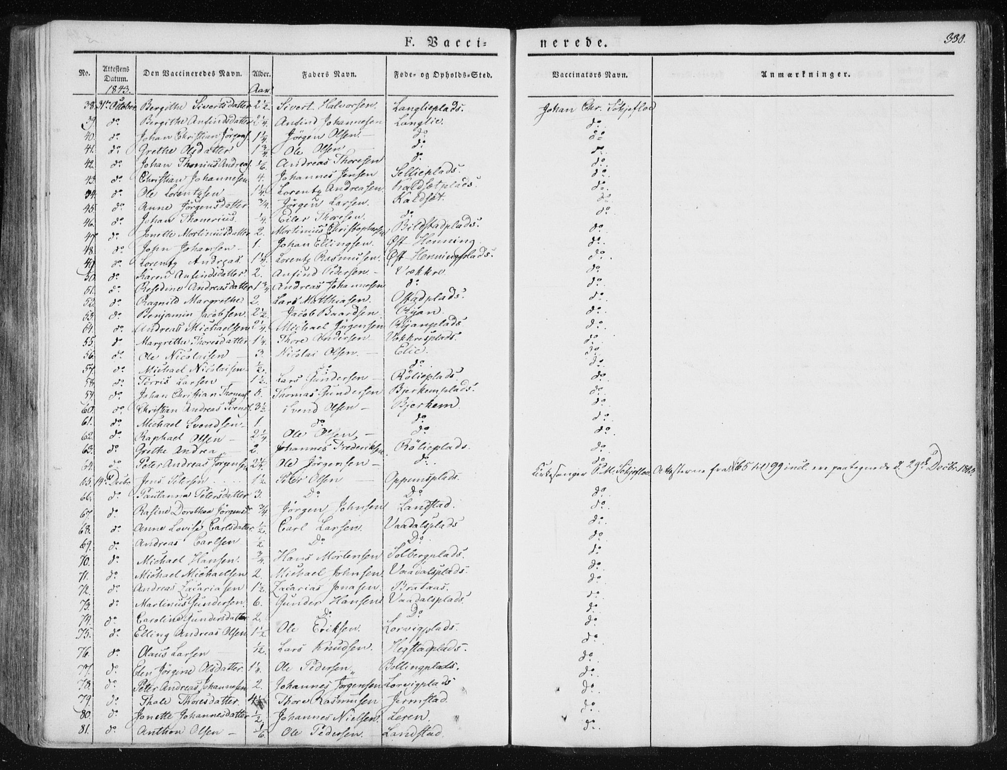 Ministerialprotokoller, klokkerbøker og fødselsregistre - Nord-Trøndelag, SAT/A-1458/735/L0339: Parish register (official) no. 735A06 /1, 1836-1848, p. 330