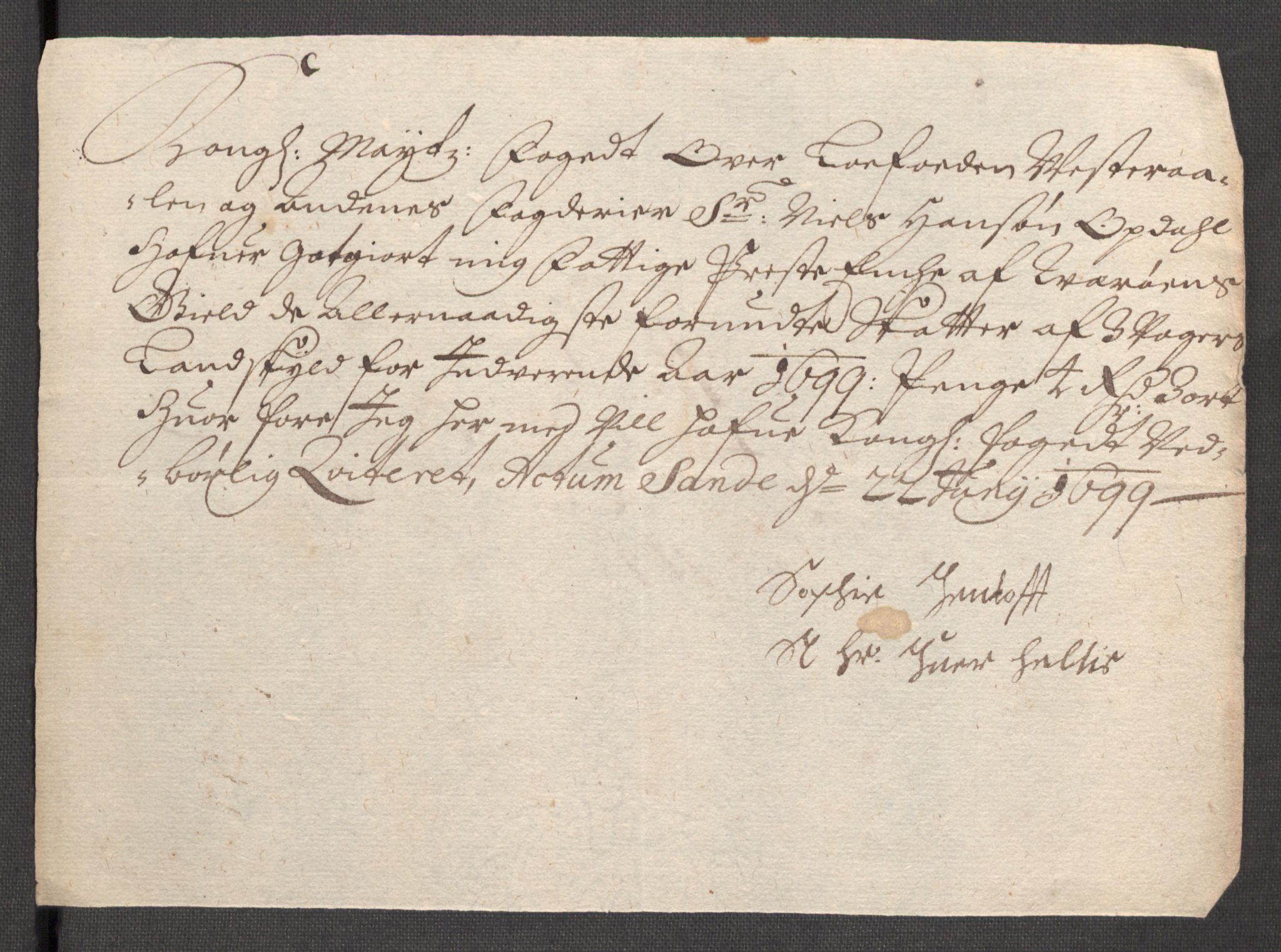 Rentekammeret inntil 1814, Reviderte regnskaper, Fogderegnskap, RA/EA-4092/R67/L4678: Fogderegnskap Vesterålen, Andenes og Lofoten, 1696-1708, p. 319