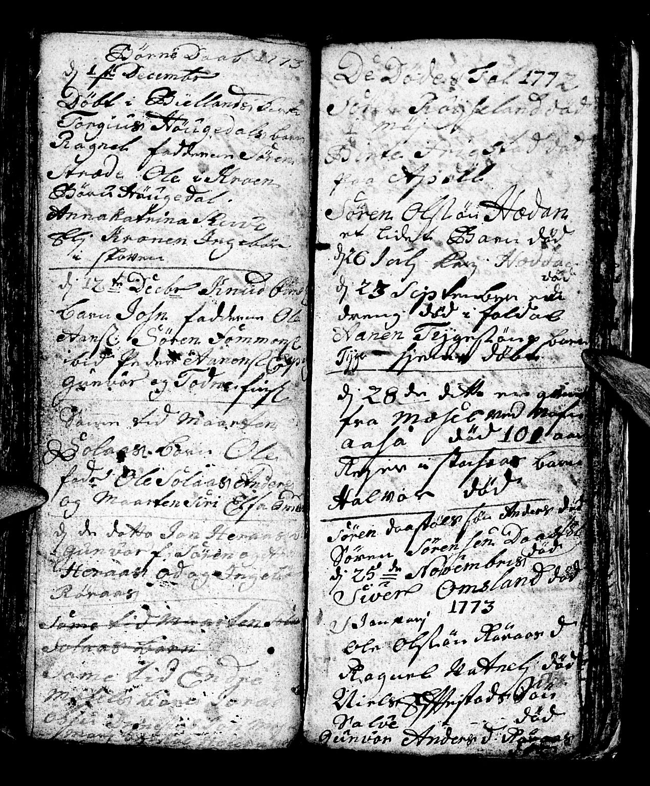Bjelland sokneprestkontor, SAK/1111-0005/F/Fb/Fbb/L0001: Parish register (copy) no. B 1, 1732-1782, p. 99