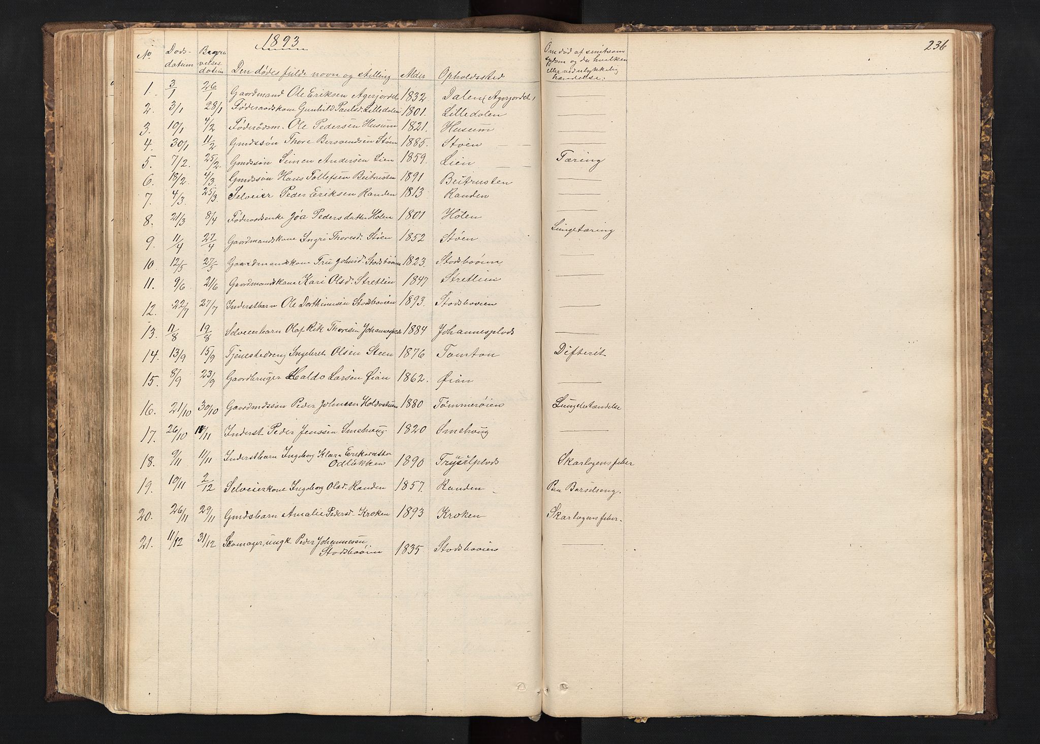 Alvdal prestekontor, SAH/PREST-060/H/Ha/Hab/L0001: Parish register (copy) no. 1, 1857-1893, p. 236