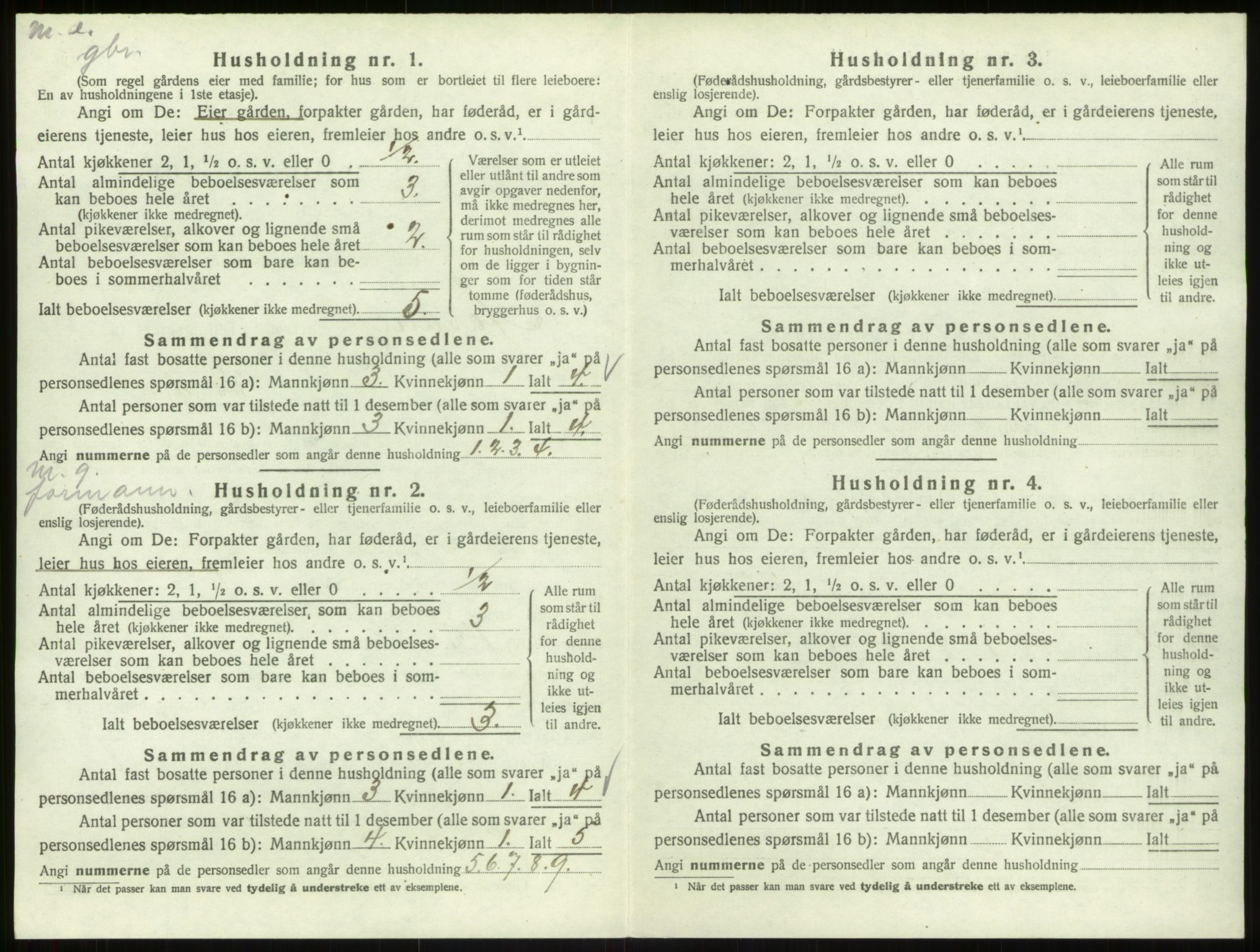 SAB, 1920 census for Åsane, 1920, p. 660