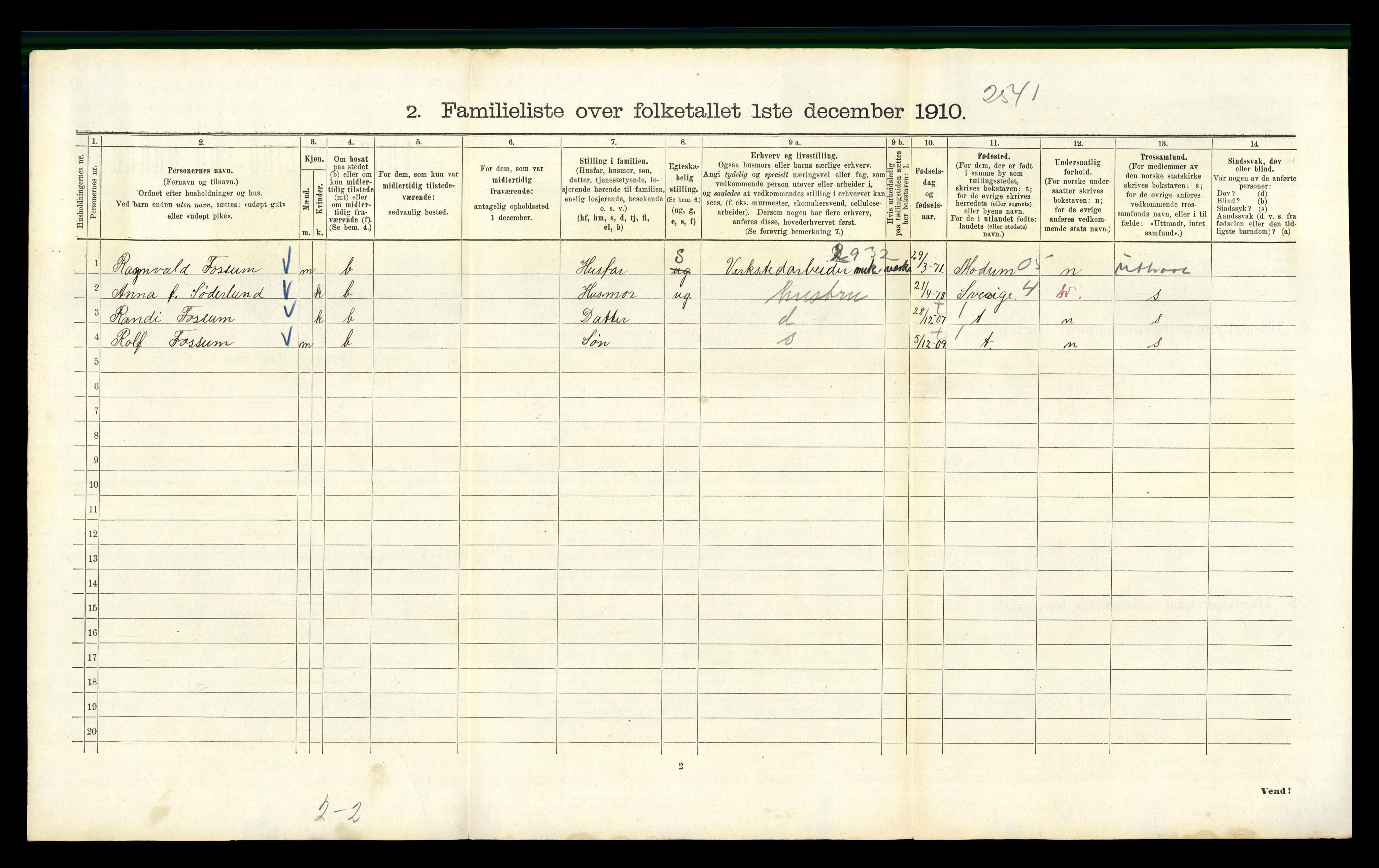 RA, 1910 census for Kristiania, 1910, p. 50134