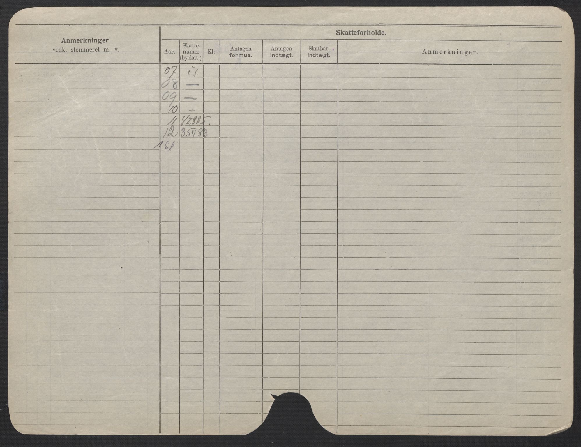 Oslo folkeregister, Registerkort, AV/SAO-A-11715/F/Fa/Fac/L0024: Kvinner, 1906-1914, p. 827b