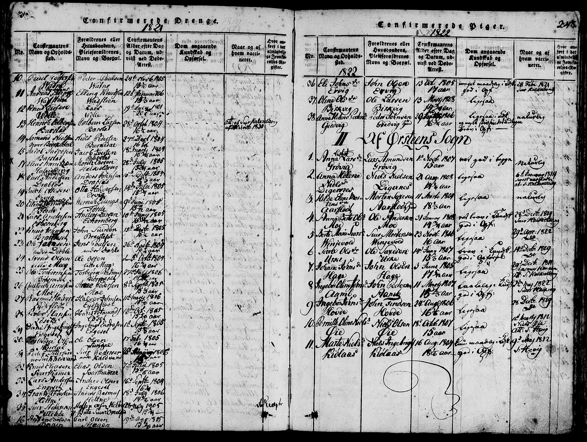 Ministerialprotokoller, klokkerbøker og fødselsregistre - Møre og Romsdal, AV/SAT-A-1454/511/L0138: Parish register (official) no. 511A05, 1817-1832, p. 248