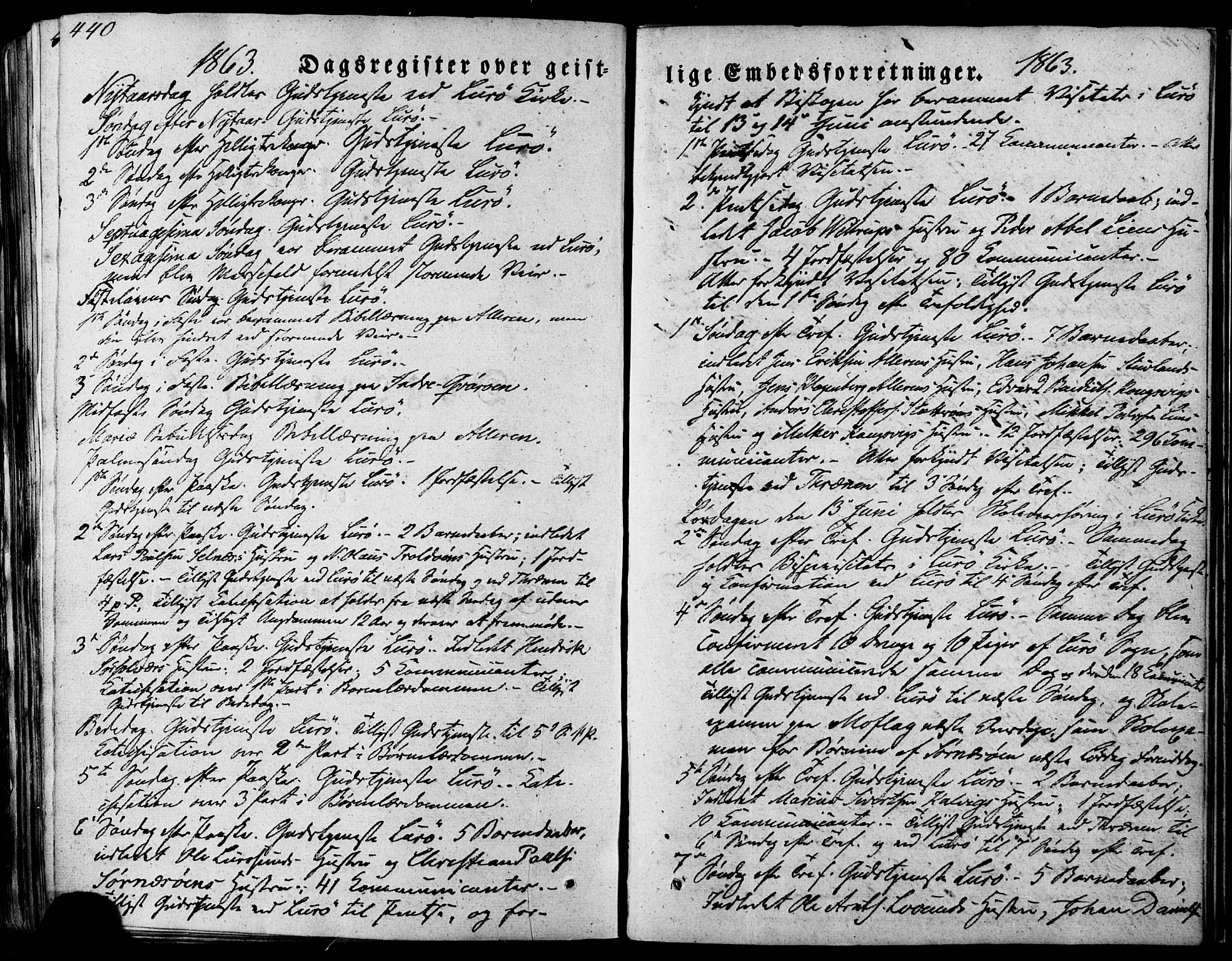 Ministerialprotokoller, klokkerbøker og fødselsregistre - Nordland, SAT/A-1459/839/L0567: Parish register (official) no. 839A04, 1863-1879, p. 440
