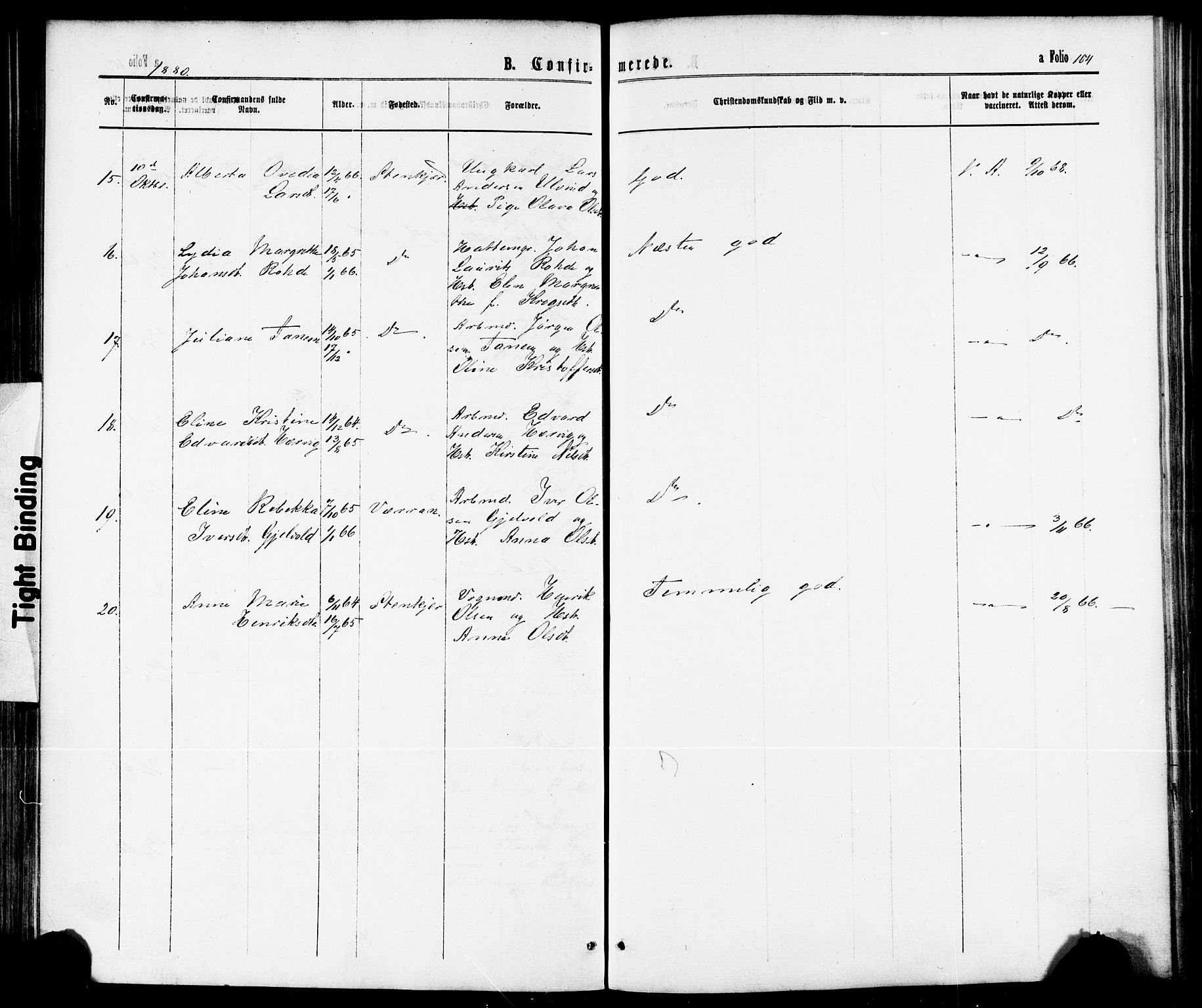 Ministerialprotokoller, klokkerbøker og fødselsregistre - Nord-Trøndelag, SAT/A-1458/739/L0370: Parish register (official) no. 739A02, 1868-1881, p. 104