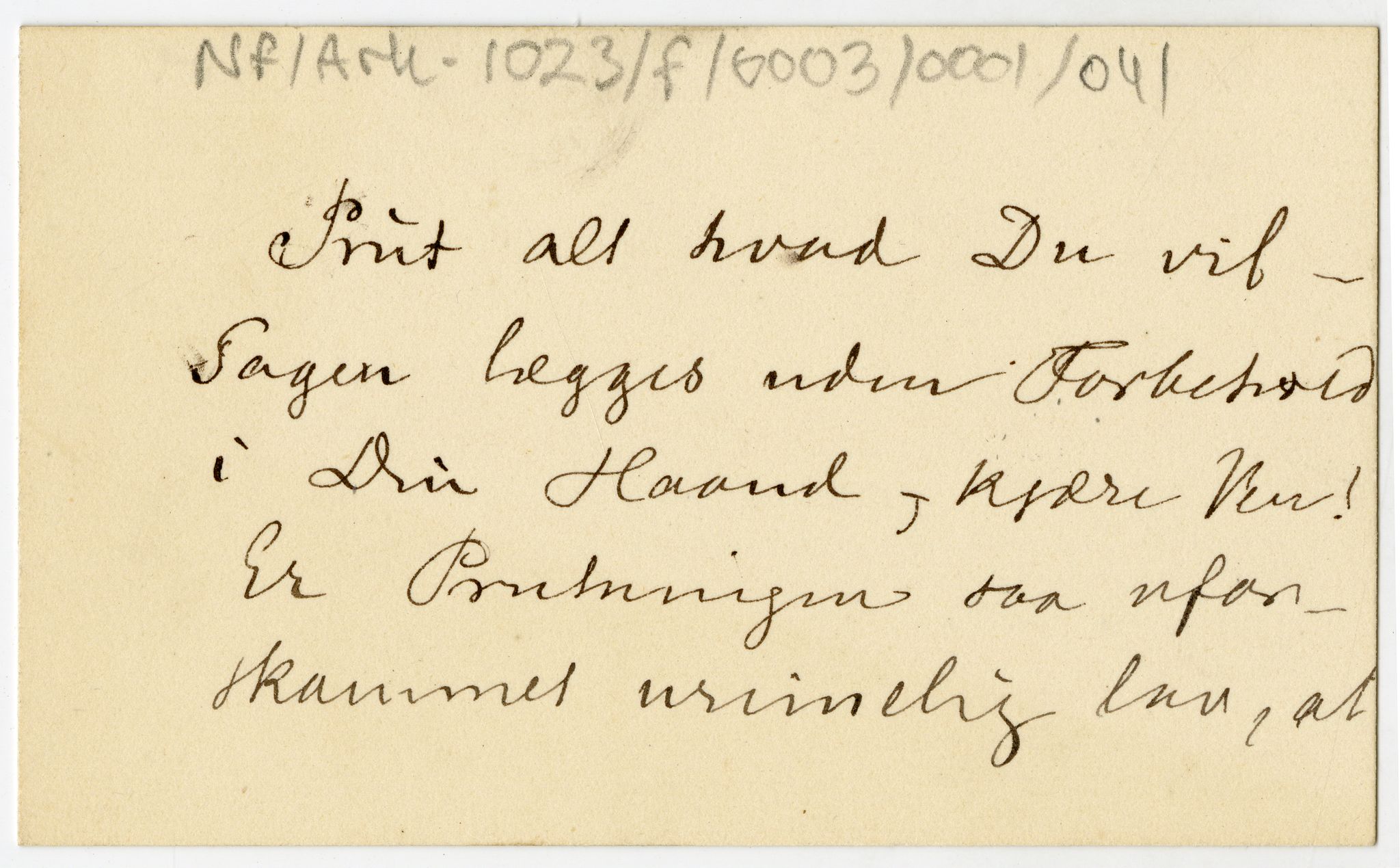 Diderik Maria Aalls brevsamling, NF/Ark-1023/F/L0003: D.M. Aalls brevsamling. D - G, 1797-1889, p. 75