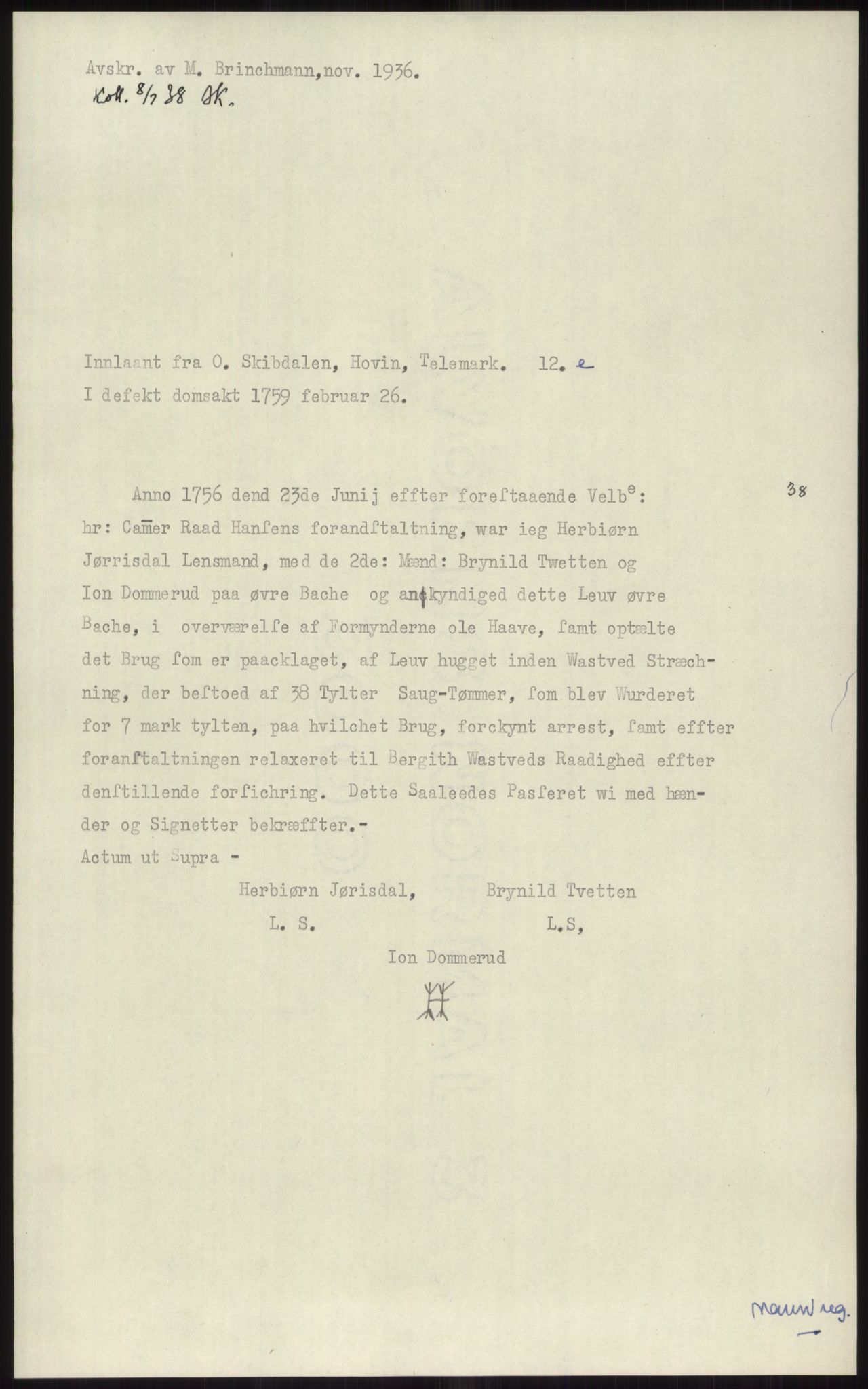 Samlinger til kildeutgivelse, Diplomavskriftsamlingen, RA/EA-4053/H/Ha, p. 2978