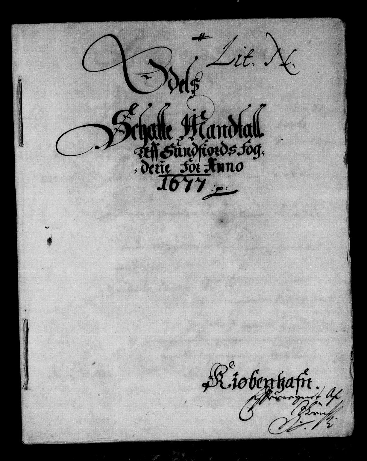 Rentekammeret inntil 1814, Reviderte regnskaper, Stiftamtstueregnskaper, Bergen stiftamt, RA/EA-6043/R/Rc/L0048: Bergen stiftamt, 1677