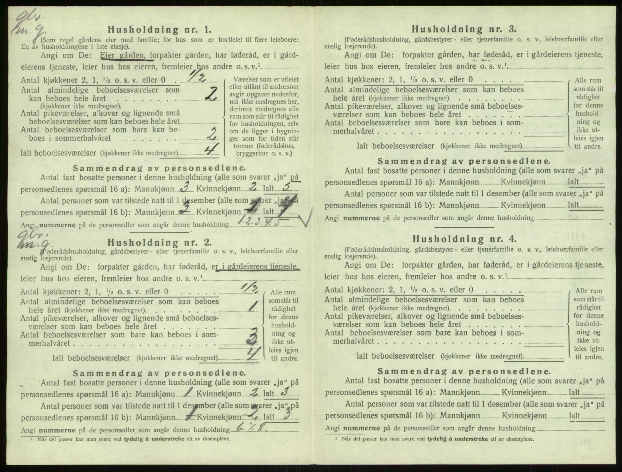 SAB, 1920 census for Masfjorden, 1920, p. 671