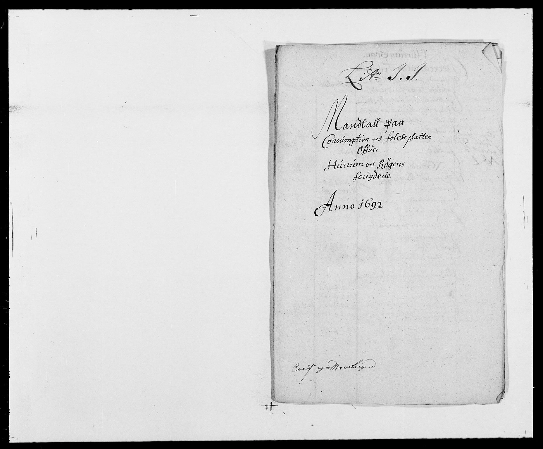 Rentekammeret inntil 1814, Reviderte regnskaper, Fogderegnskap, RA/EA-4092/R29/L1693: Fogderegnskap Hurum og Røyken, 1688-1693, p. 262
