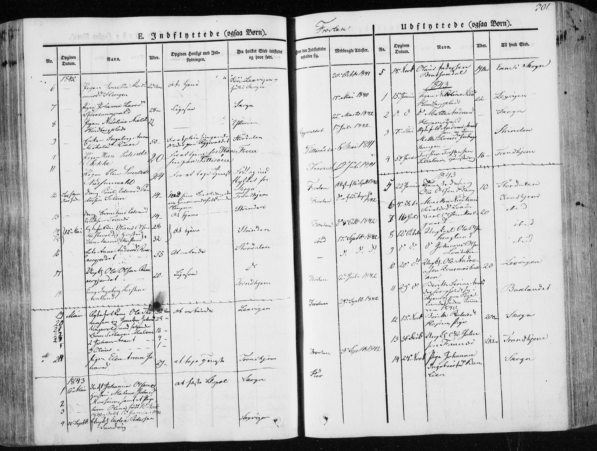 Ministerialprotokoller, klokkerbøker og fødselsregistre - Nord-Trøndelag, SAT/A-1458/713/L0115: Parish register (official) no. 713A06, 1838-1851, p. 301