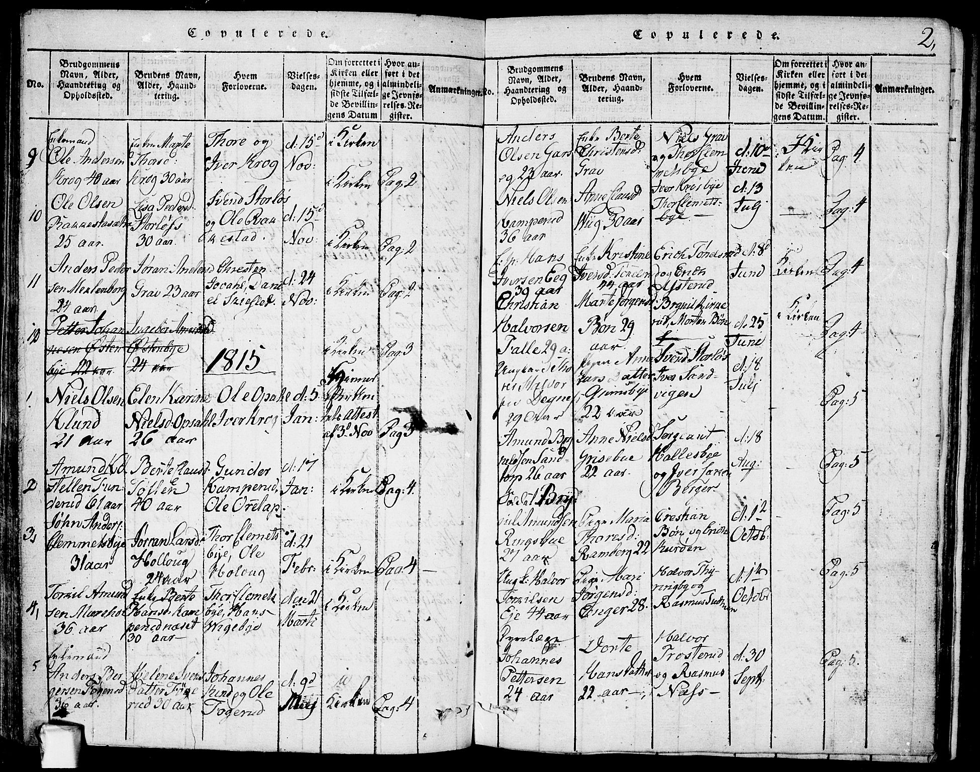 Rødenes prestekontor Kirkebøker, AV/SAO-A-2005/F/Fa/L0004: Parish register (official) no. I 4, 1814-1838, p. 2