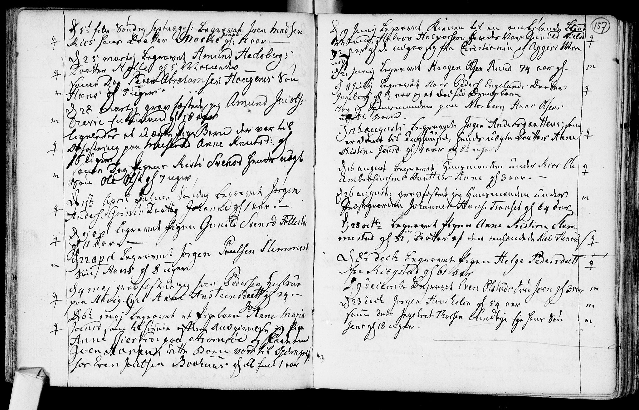Røyken kirkebøker, SAKO/A-241/F/Fa/L0003: Parish register (official) no. 3, 1782-1813, p. 157