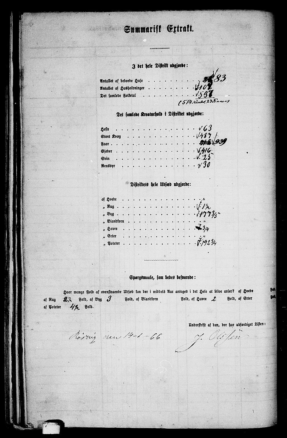 RA, 1865 census for Skjerstad, 1865, p. 108