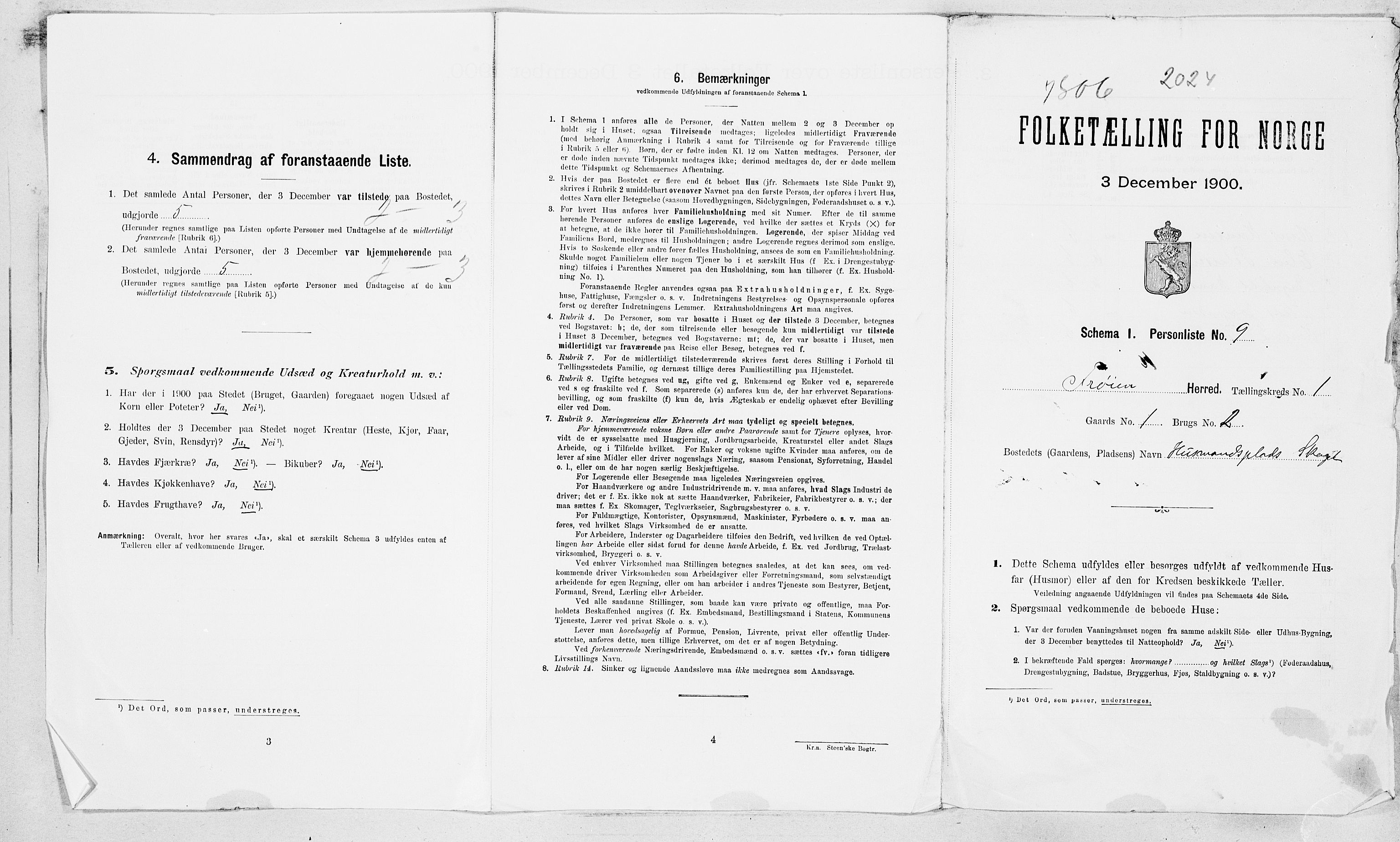 SAT, 1900 census for Frøya, 1900, p. 28