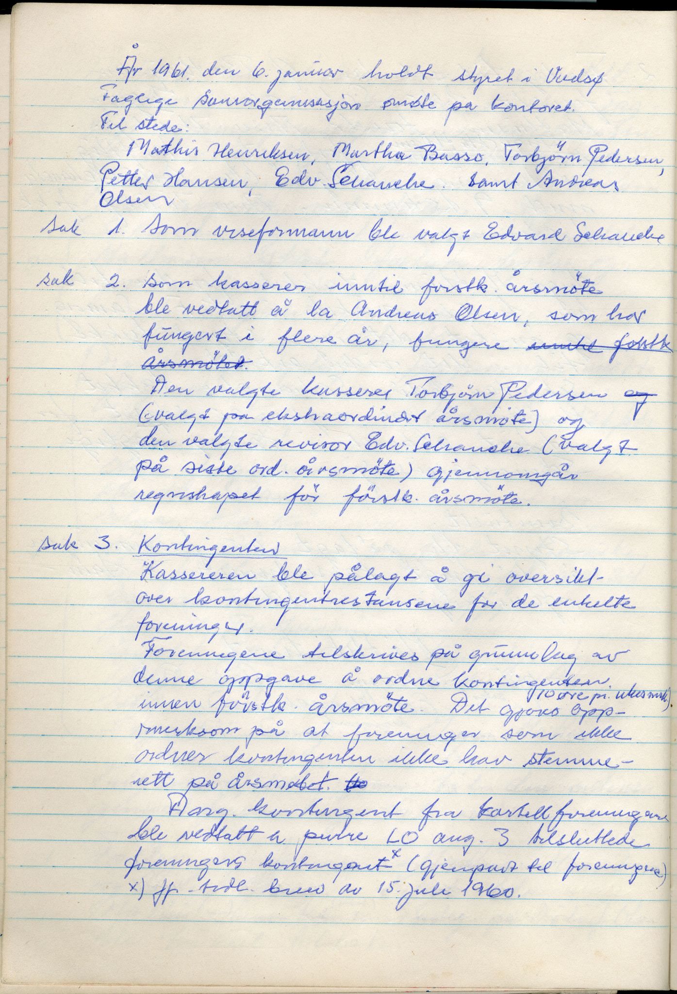 Vadsø Faglige Samorganisasjon, FMFB/A-1085/A/L0001: Styreprotokoll, 1951-1964, p. 158