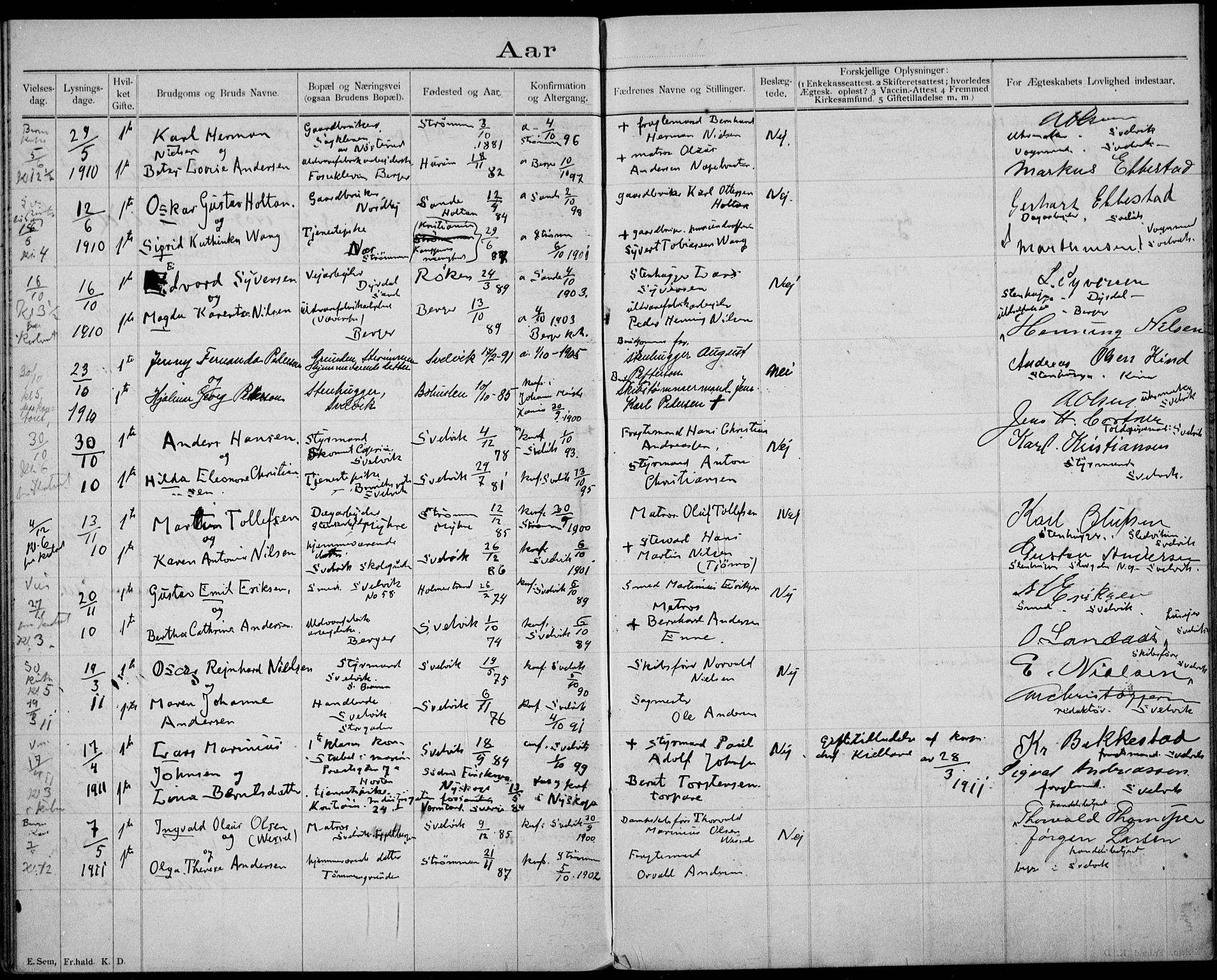 Strømm kirkebøker, AV/SAKO-A-322/H/Ha/L0002: Banns register no. 2, 1897-1919