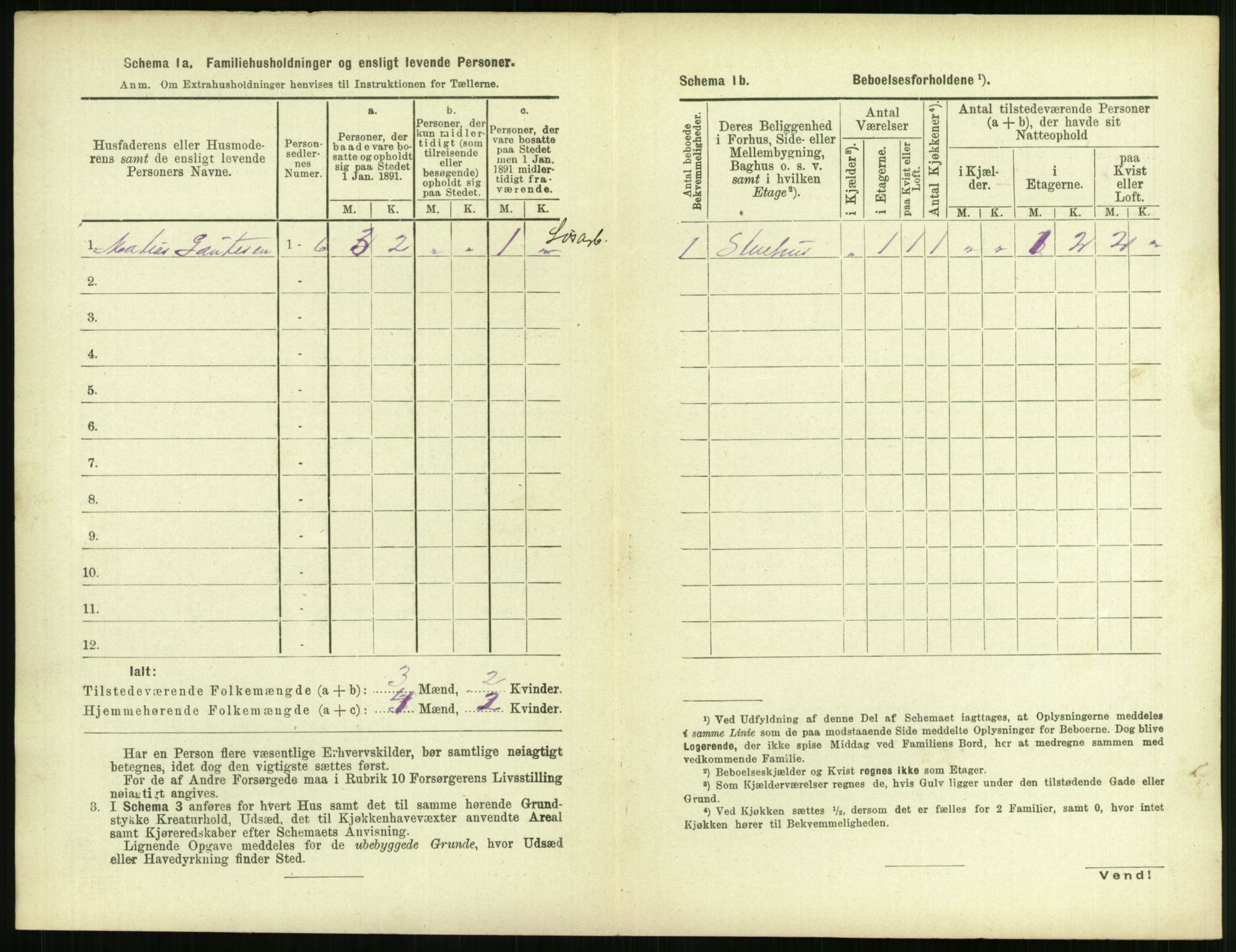 RA, 1891 census for 1106 Haugesund, 1891, p. 831