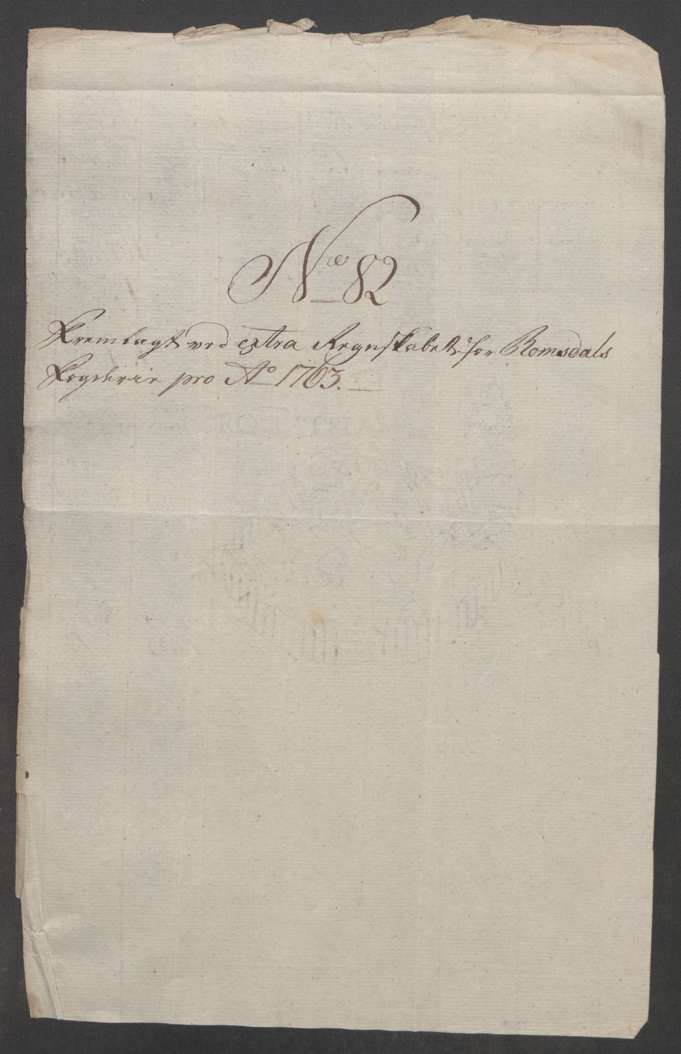 Rentekammeret inntil 1814, Reviderte regnskaper, Fogderegnskap, RA/EA-4092/R55/L3730: Ekstraskatten Romsdal, 1762-1763, p. 545