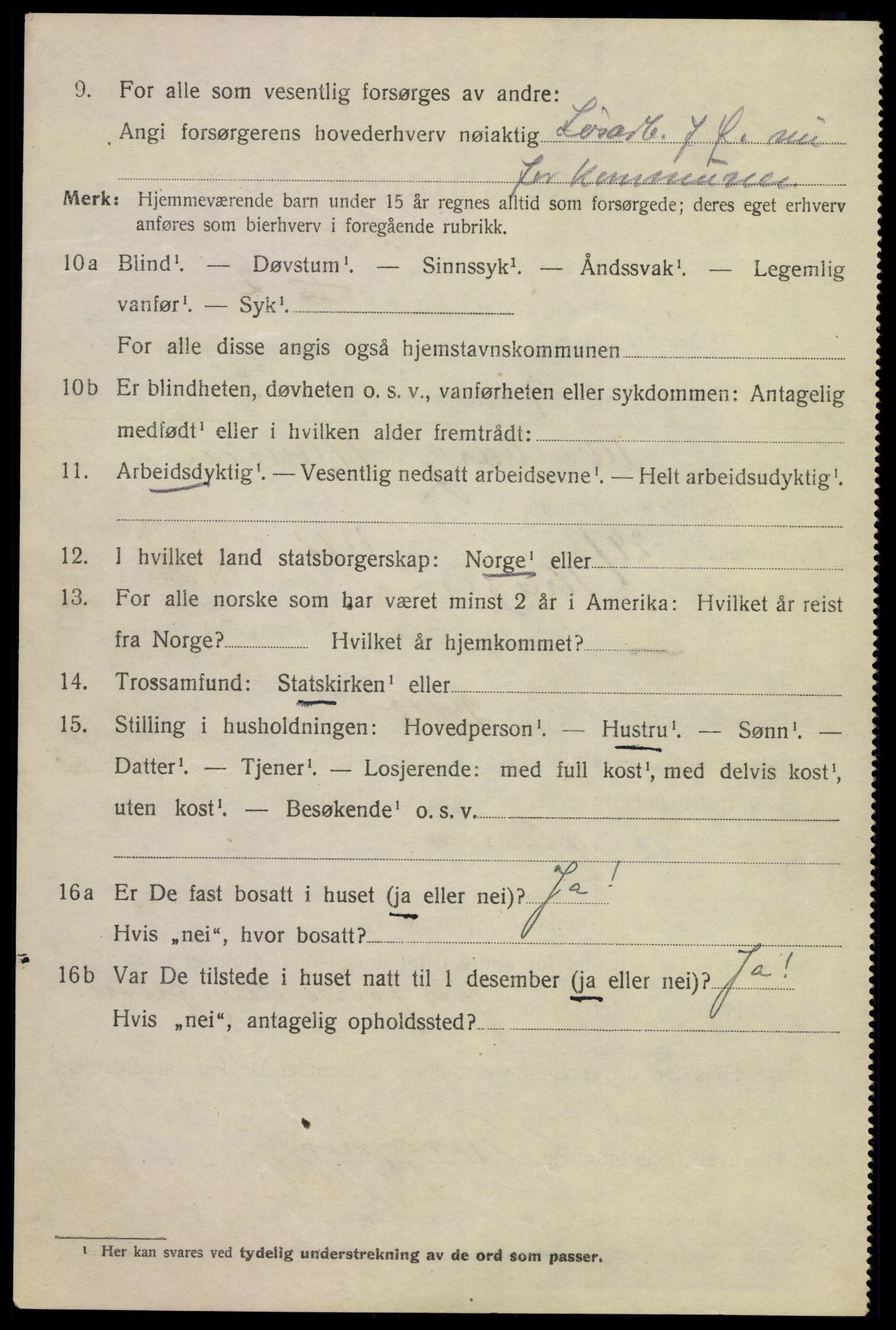 SAKO, 1920 census for Kragerø, 1920, p. 5814