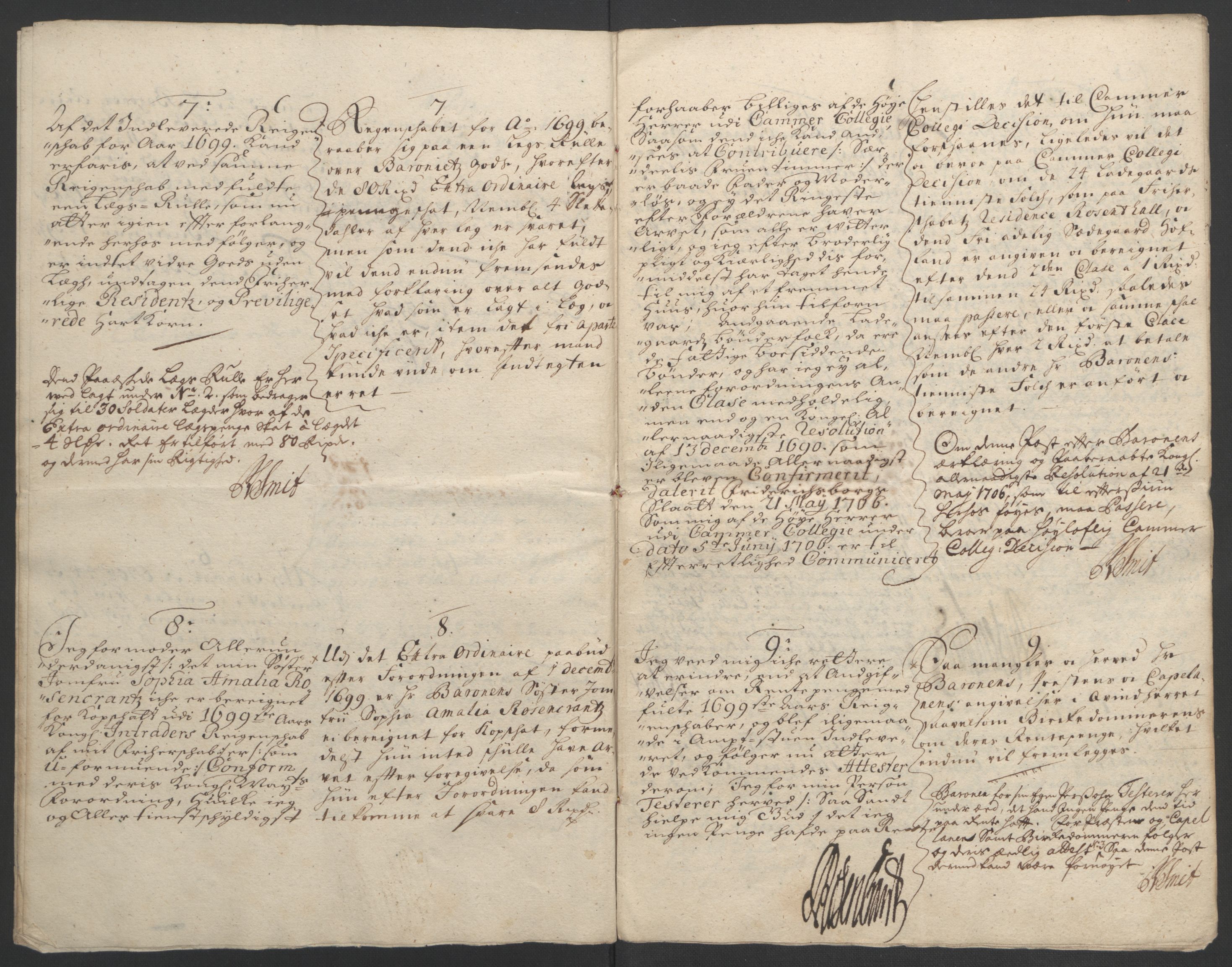 Rentekammeret inntil 1814, Reviderte regnskaper, Fogderegnskap, RA/EA-4092/R49/L3138: Fogderegnskap Rosendal Baroni, 1691-1714, p. 257