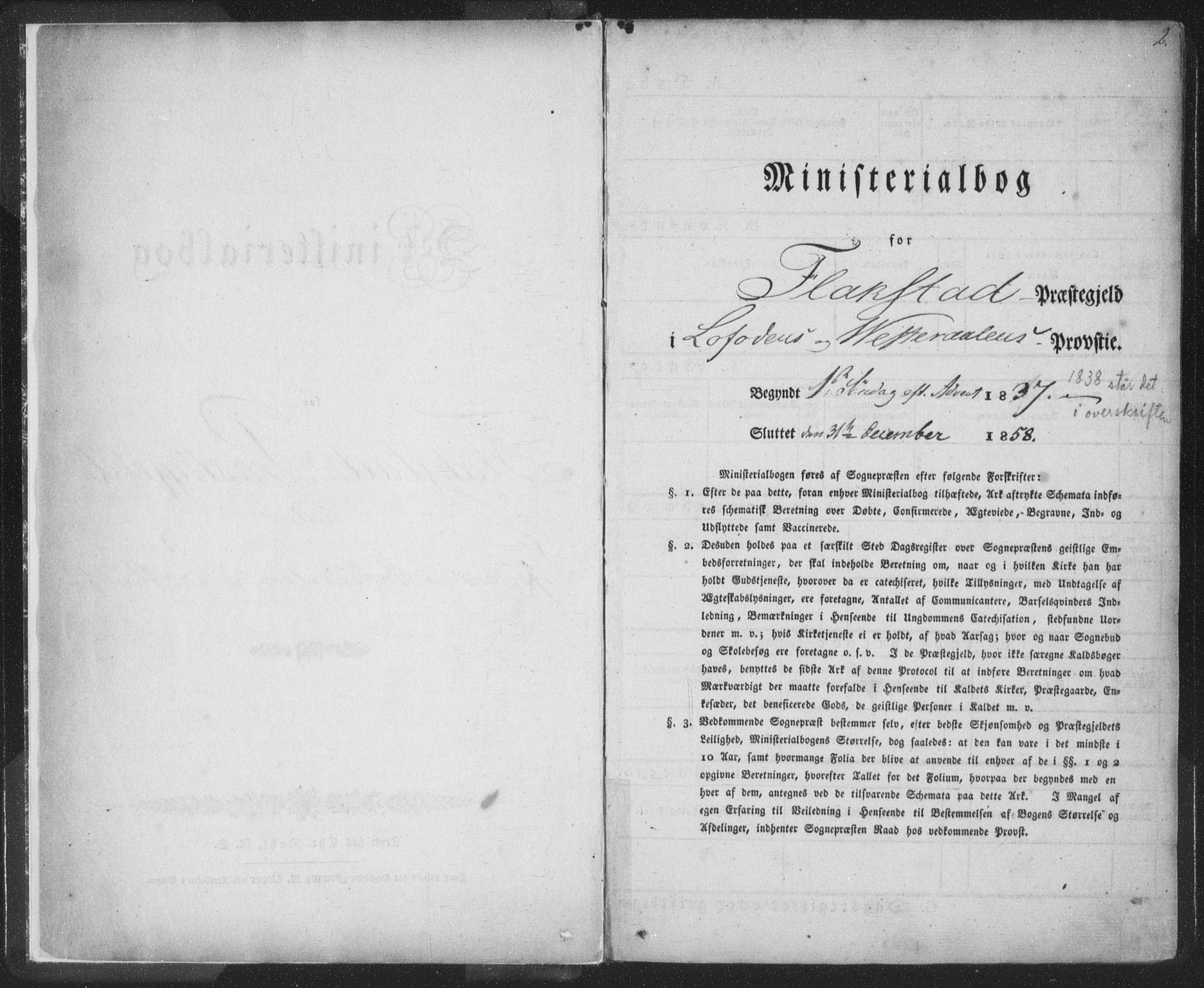 Ministerialprotokoller, klokkerbøker og fødselsregistre - Nordland, AV/SAT-A-1459/885/L1202: Parish register (official) no. 885A03, 1838-1859, p. 2