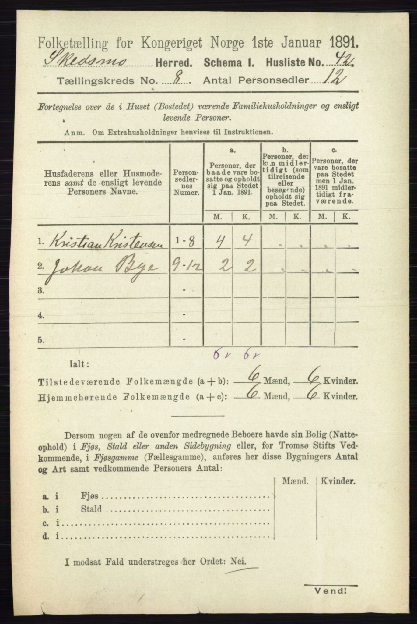 RA, 1891 census for 0231 Skedsmo, 1891, p. 3852