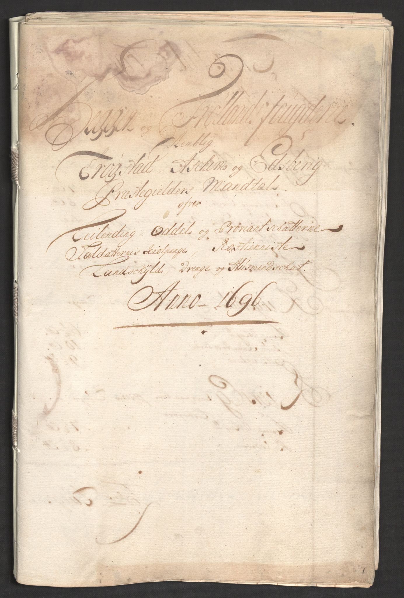 Rentekammeret inntil 1814, Reviderte regnskaper, Fogderegnskap, RA/EA-4092/R07/L0286: Fogderegnskap Rakkestad, Heggen og Frøland, 1696, p. 147