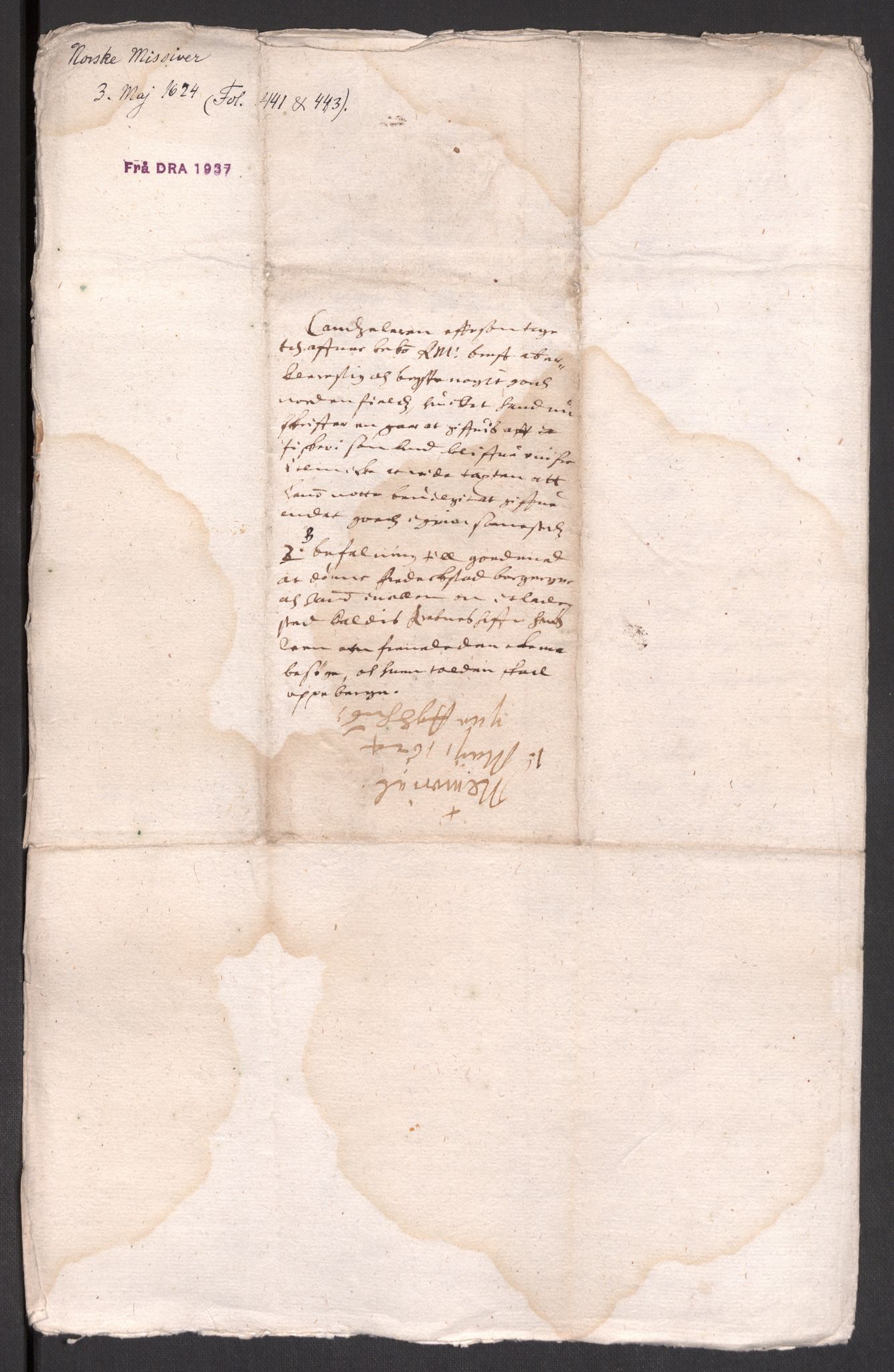 Danske Kanselli 1572-1799, RA/EA-3023/F/Fc/Fcc/Fcca/L0003: Norske innlegg 1572-1799, 1622-1626, p. 132