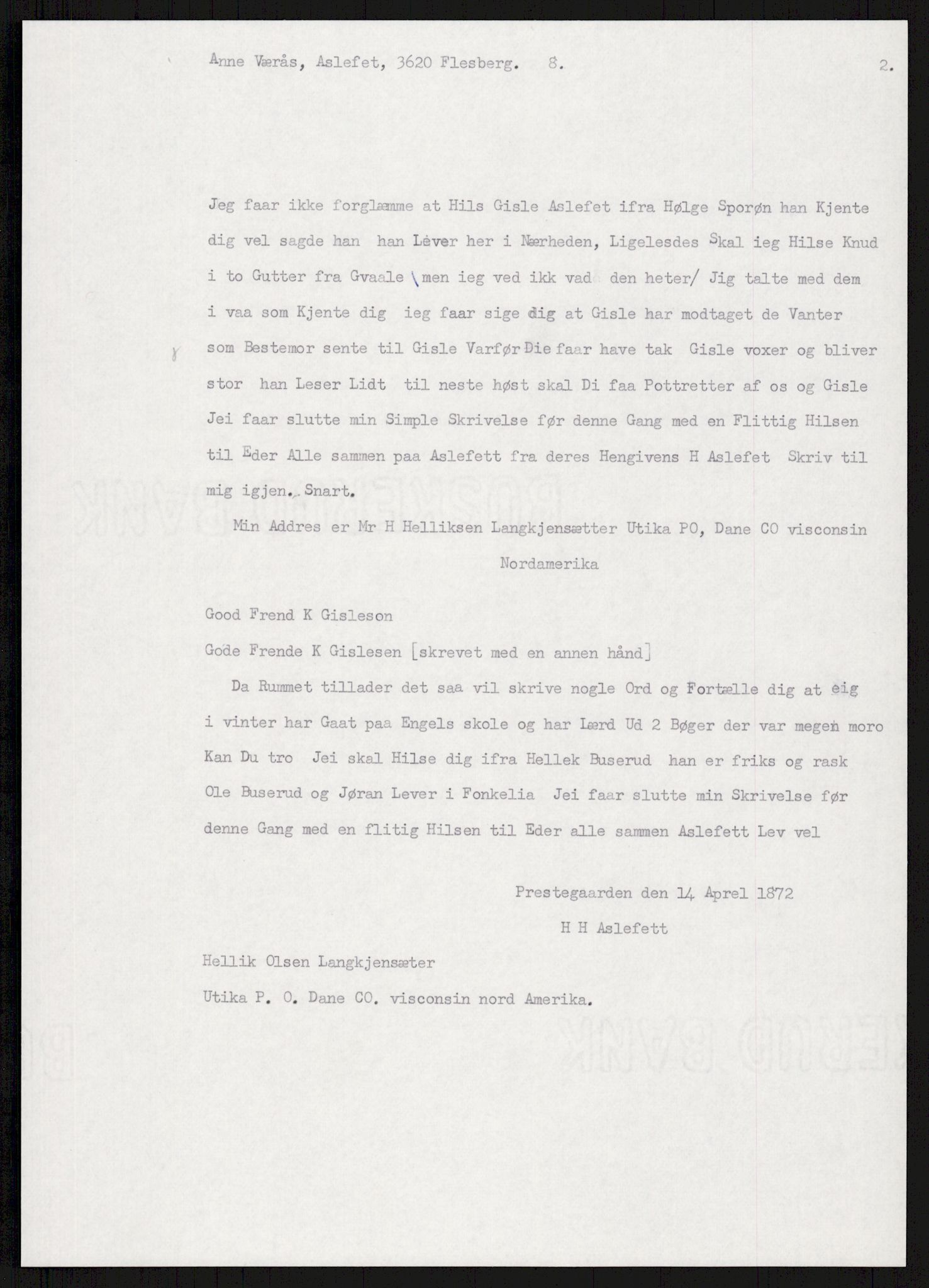 Samlinger til kildeutgivelse, Amerikabrevene, AV/RA-EA-4057/F/L0016: Innlån fra Buskerud: Andersen - Bratås, 1838-1914, p. 632