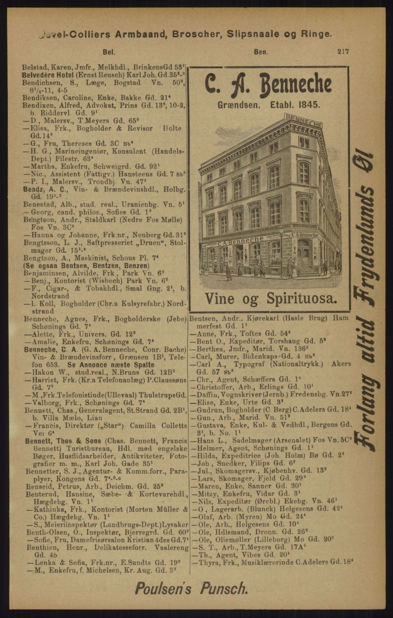 Kristiania/Oslo adressebok, PUBL/-, 1905, p. 217