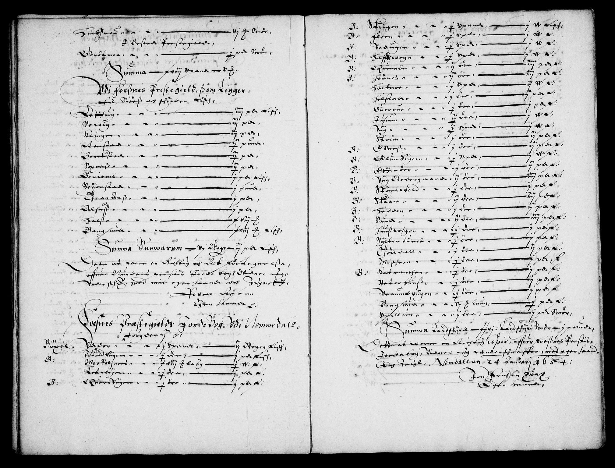 Rentekammeret inntil 1814, Realistisk ordnet avdeling, AV/RA-EA-4070/Fc/Fca/L0004/0003: [Ca IV]  Trondheim stift / "Stichtens Bog", 1654