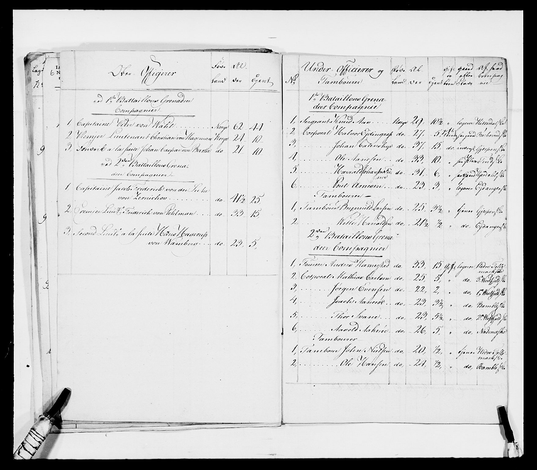 Generalitets- og kommissariatskollegiet, Det kongelige norske kommissariatskollegium, AV/RA-EA-5420/E/Eh/L0114: Telemarkske nasjonale infanteriregiment, 1789-1802, p. 55