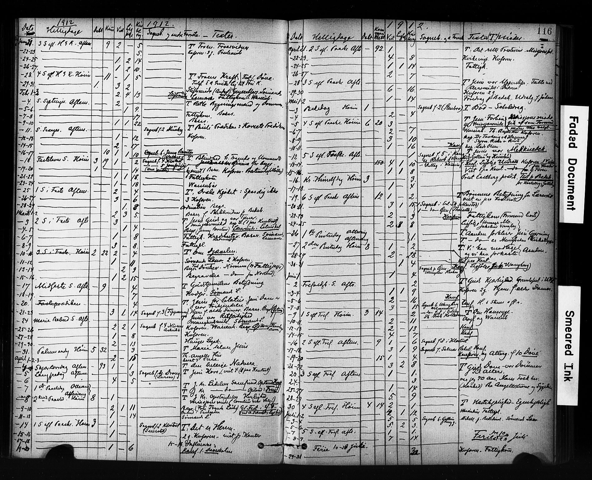 Ministerialprotokoller, klokkerbøker og fødselsregistre - Sør-Trøndelag, SAT/A-1456/601/L0071: Curate's parish register no. 601B04, 1882-1931, p. 116