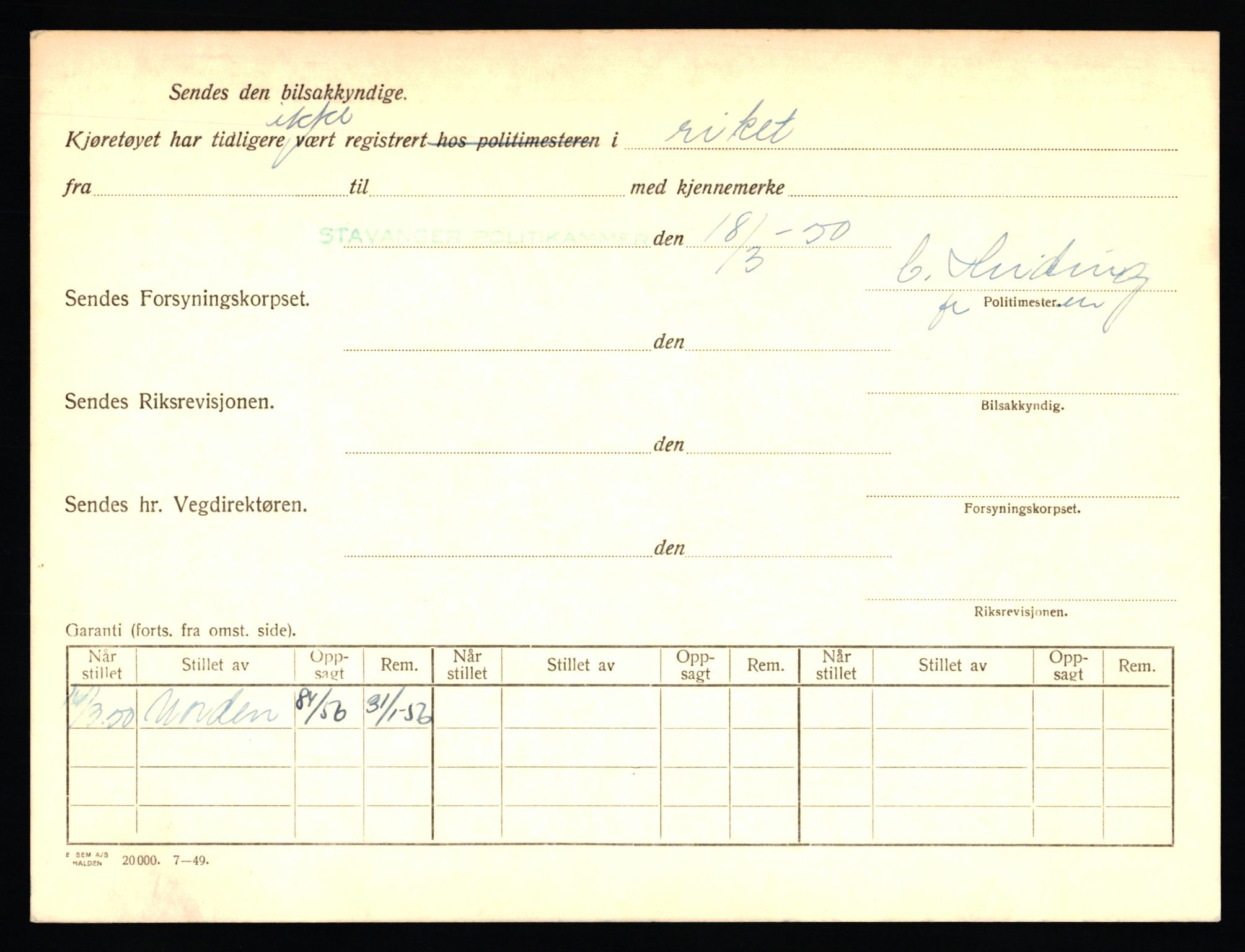 Stavanger trafikkstasjon, AV/SAST-A-101942/0/F/L0006: L-1700 - L-2149, 1930-1971, p. 1244