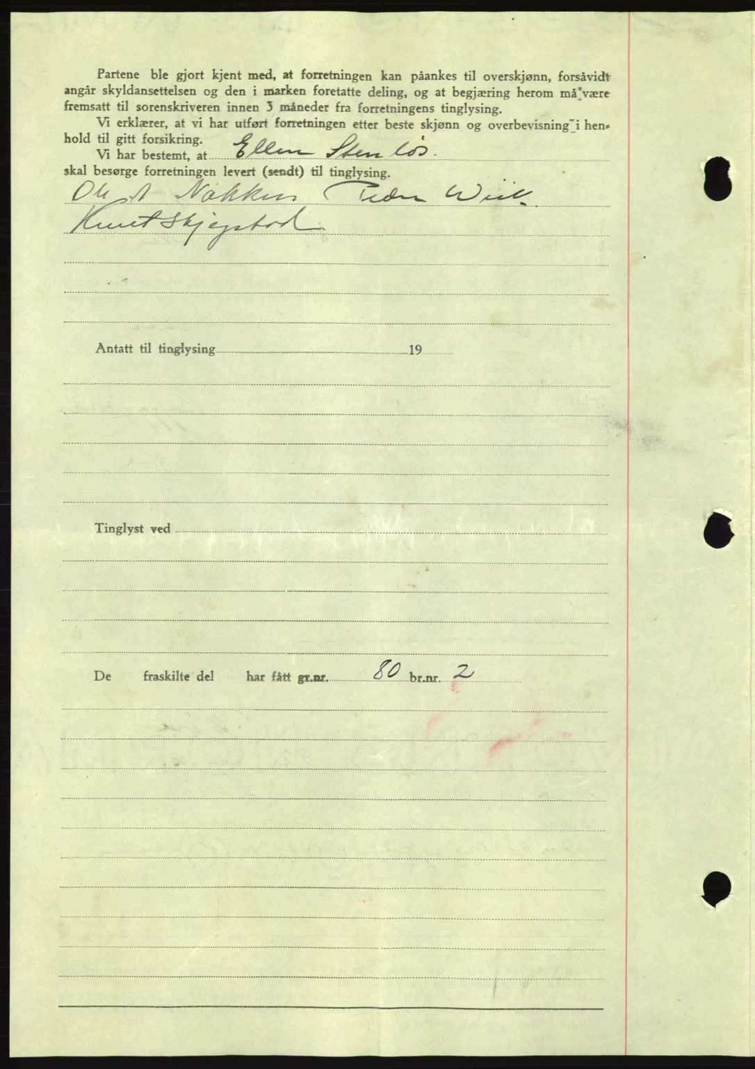 Romsdal sorenskriveri, AV/SAT-A-4149/1/2/2C: Mortgage book no. A17, 1944-1945, Diary no: : 273/1945