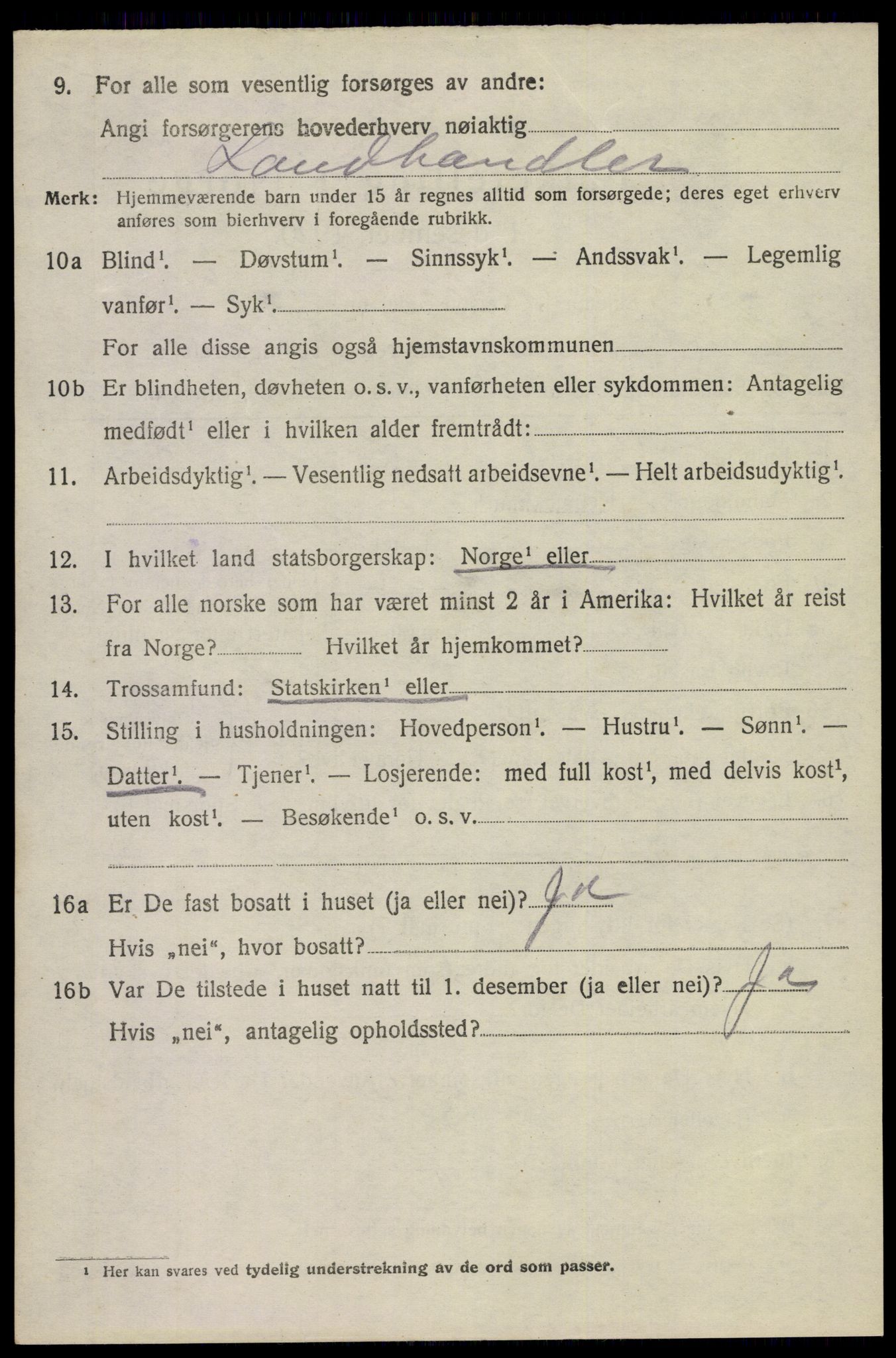 SAKO, 1920 census for Eidanger, 1920, p. 6315