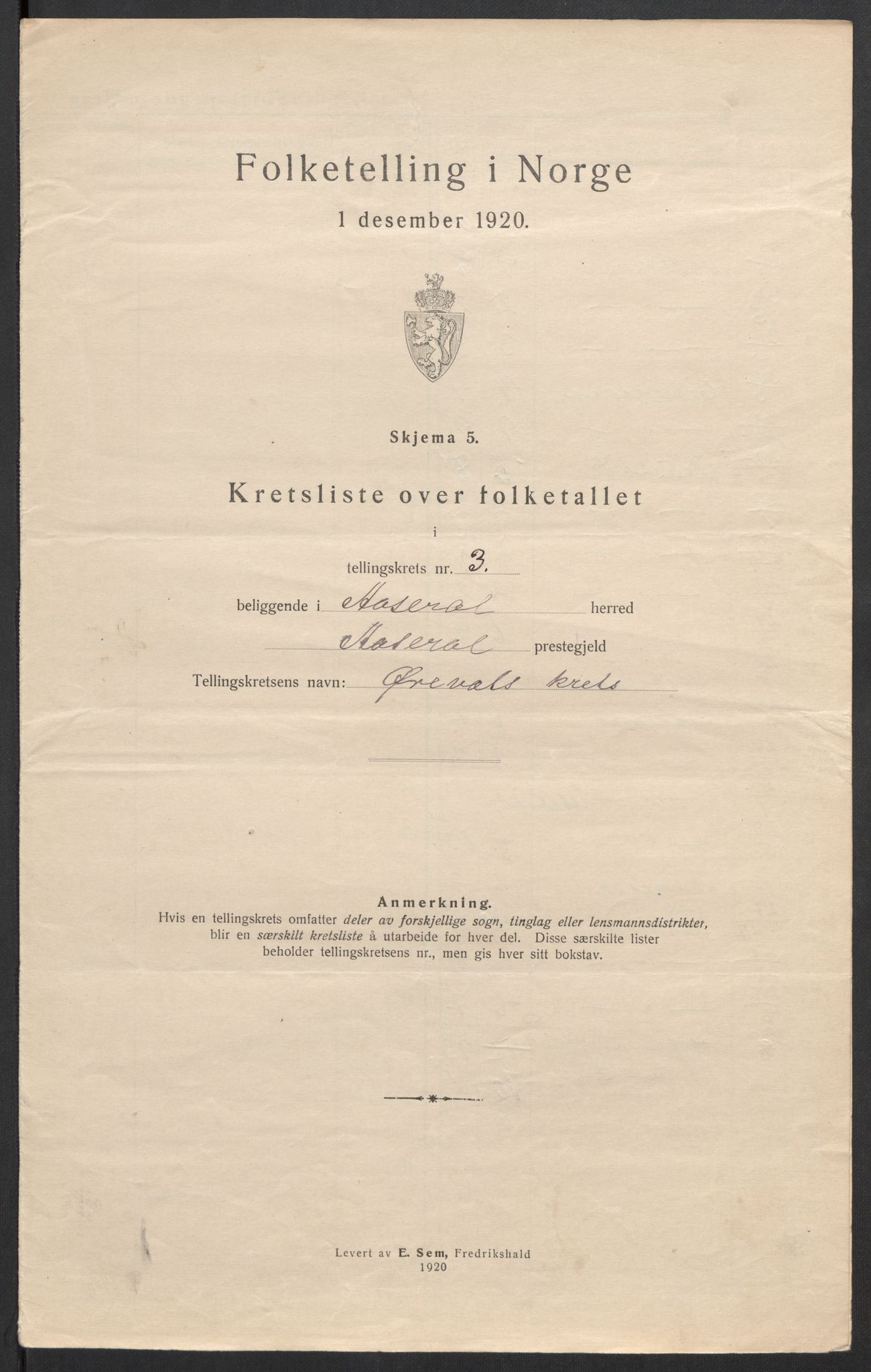 SAK, 1920 census for Åseral, 1920, p. 17