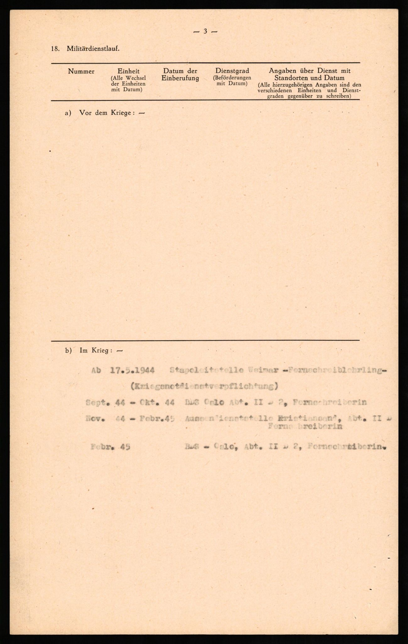 Forsvaret, Forsvarets overkommando II, AV/RA-RAFA-3915/D/Db/L0024: CI Questionaires. Tyske okkupasjonsstyrker i Norge. Tyskere., 1945-1946, p. 401