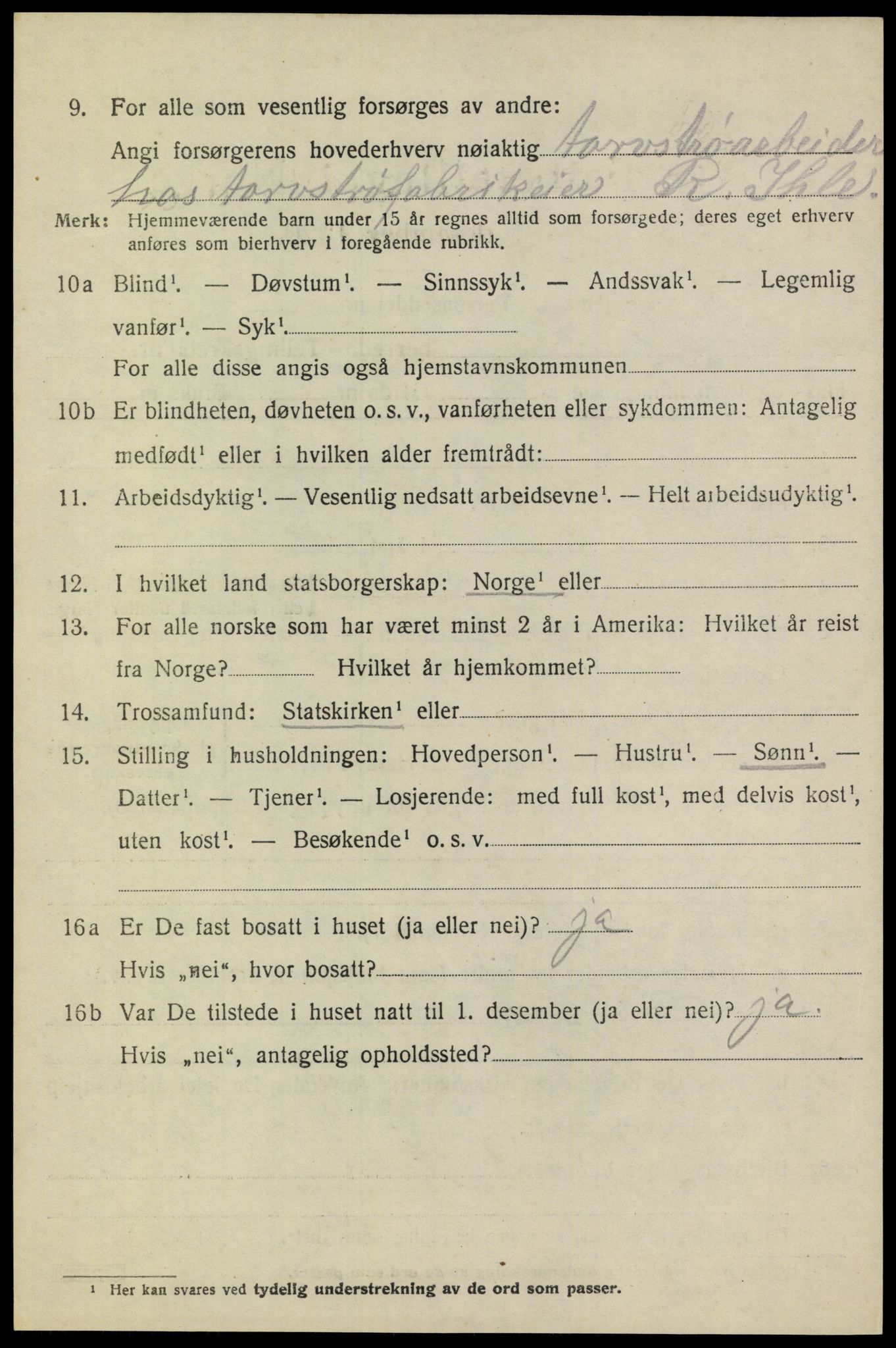 SAO, 1920 census for Høland, 1920, p. 9088