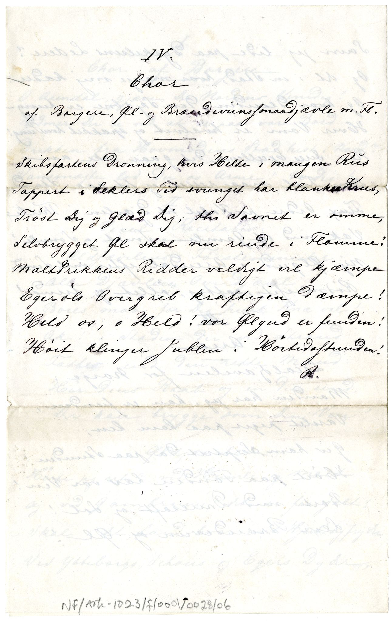 Diderik Maria Aalls brevsamling, NF/Ark-1023/F/L0001: D.M. Aalls brevsamling. A - B, 1738-1889, p. 323