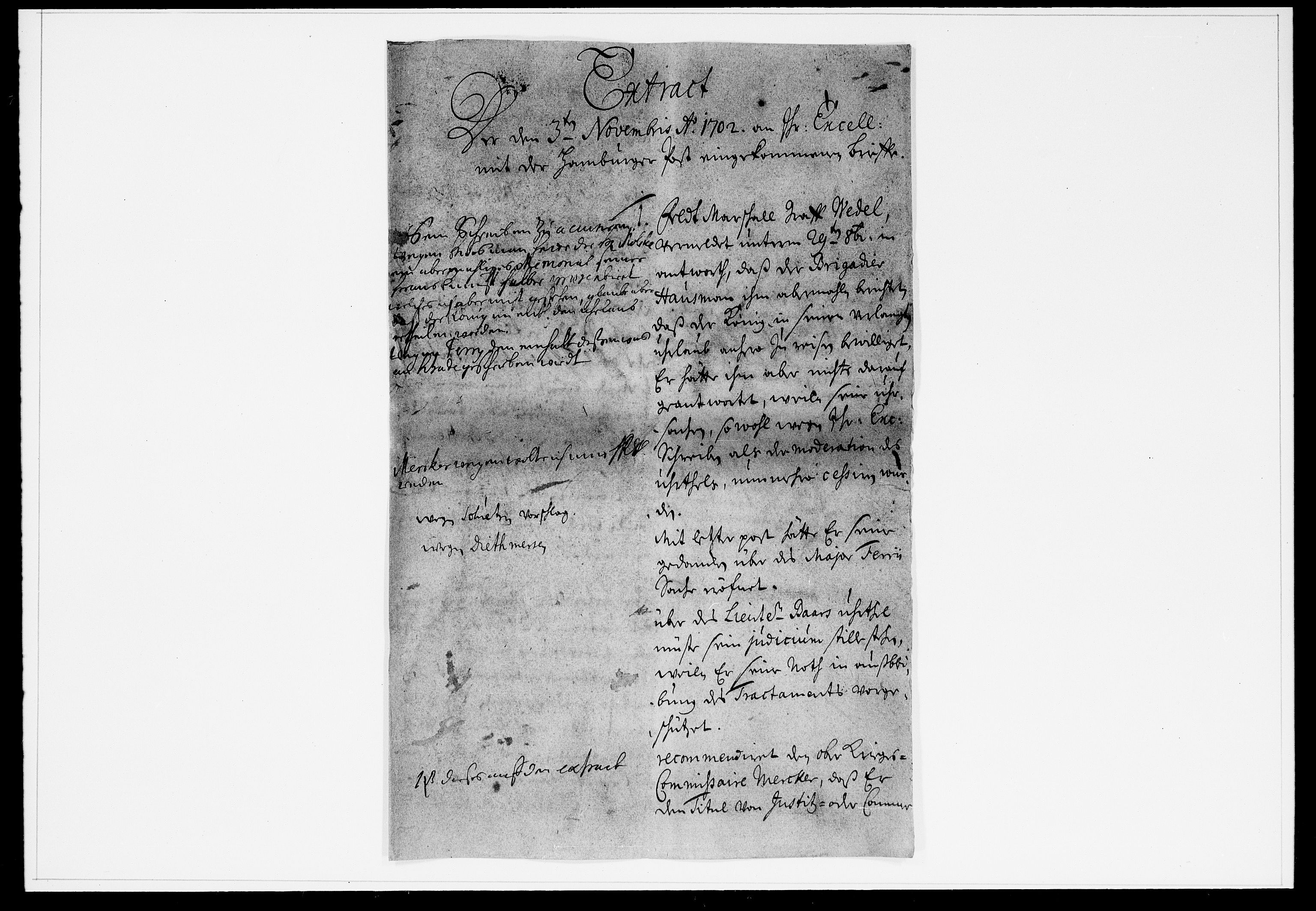 Krigskollegiet, Krigskancelliet, DRA/A-0006/-/0929-0933: Refererede sager, 1702, p. 850