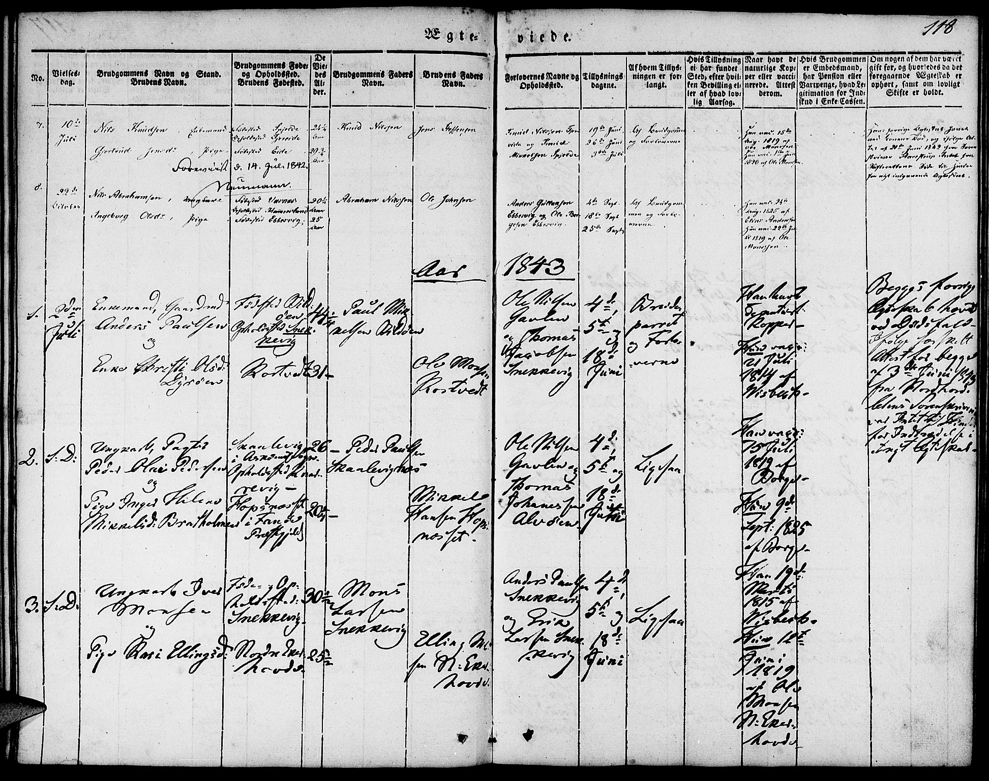 Fjell sokneprestembete, SAB/A-75301/H/Haa: Parish register (official) no. A 1, 1835-1850, p. 118