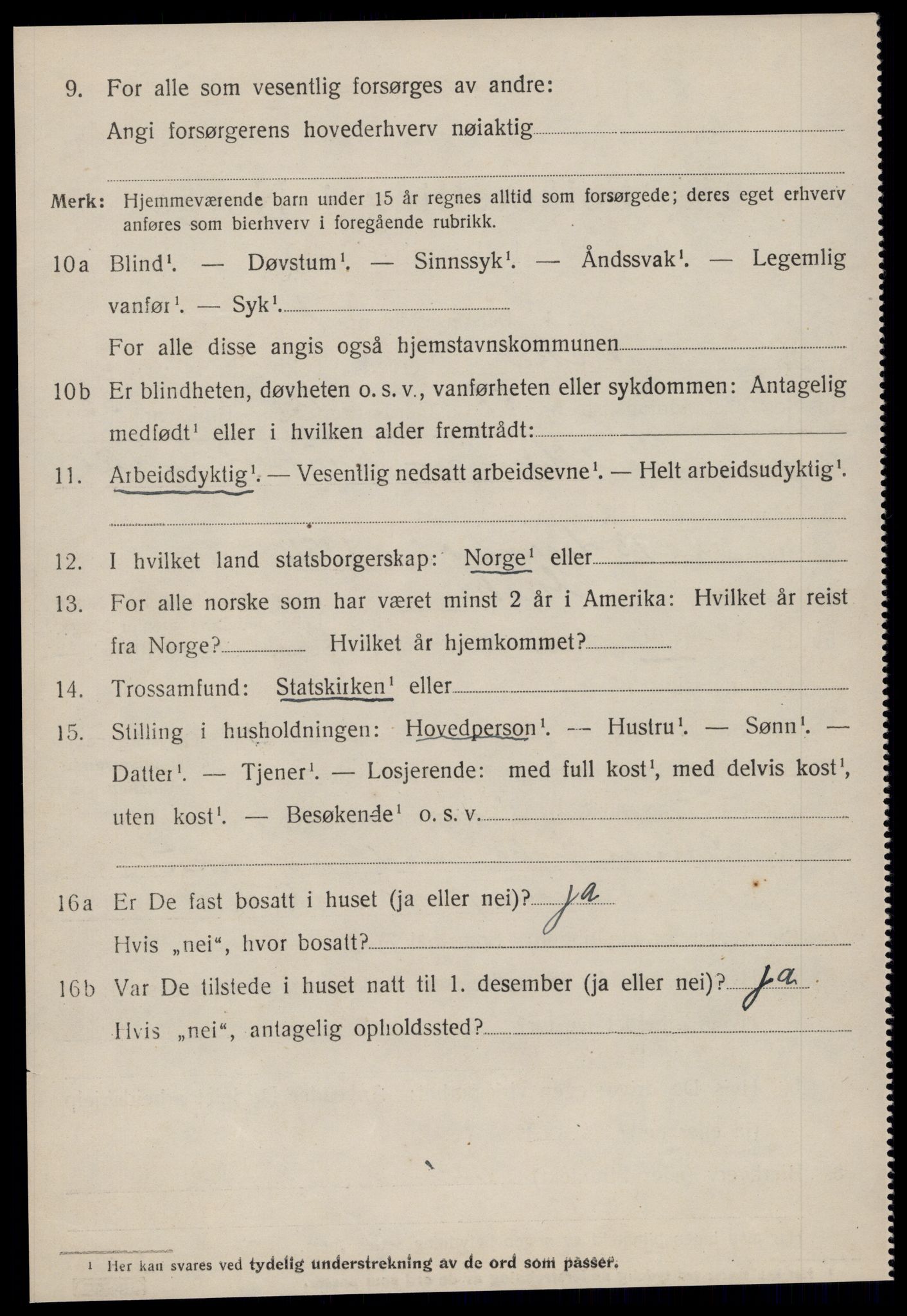 SAT, 1920 census for Giske, 1920, p. 2613