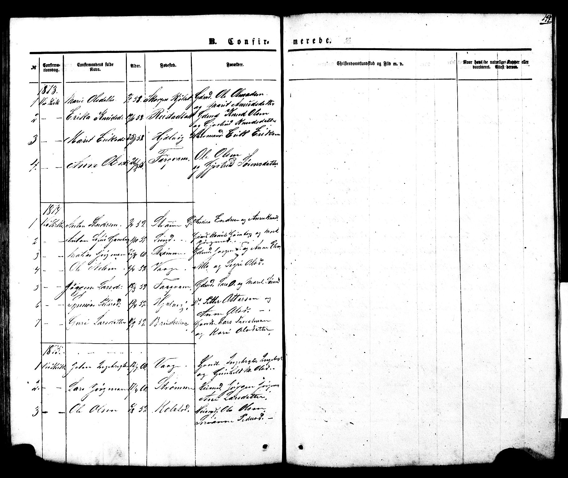 Ministerialprotokoller, klokkerbøker og fødselsregistre - Møre og Romsdal, AV/SAT-A-1454/550/L0618: Parish register (copy) no. 550C01, 1870-1927, p. 147